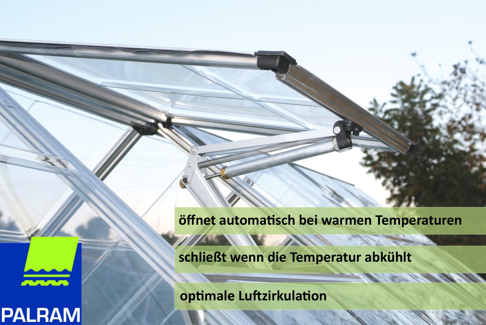 Palram – Canopia   automatischer Fensteröffner für Gewächshaus | 07290010027941