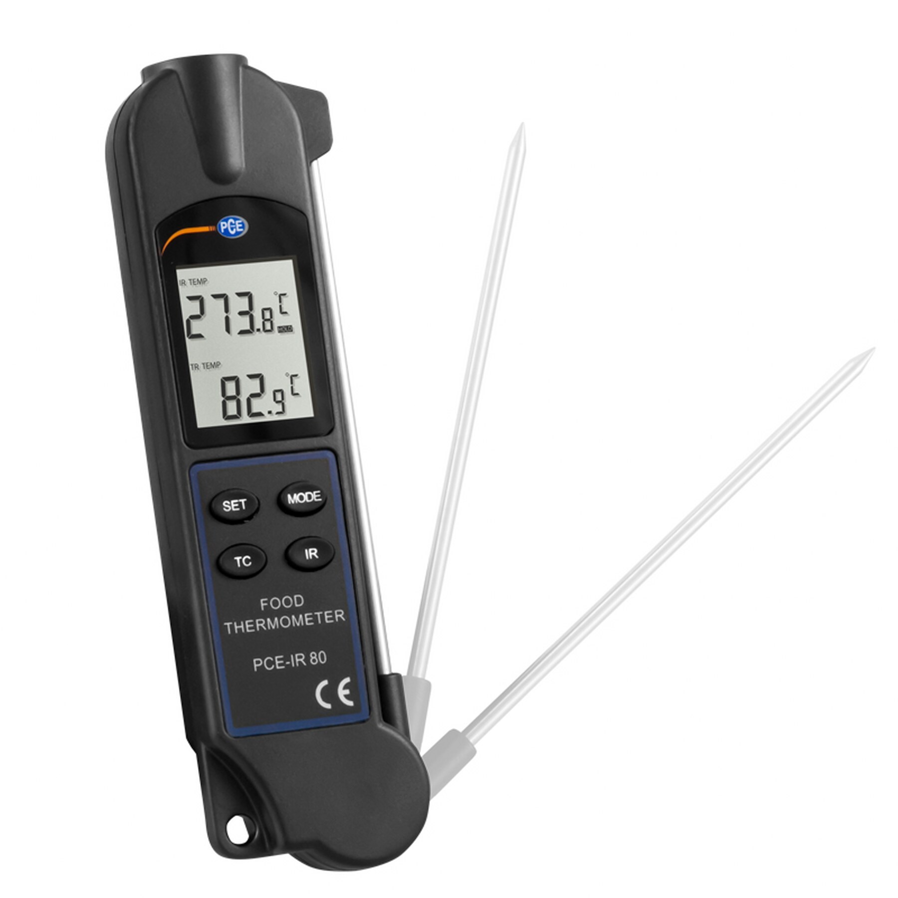 PCE Infrarotthermometer PCE-IR 80 Einstechthermometer Lebensmittelthermometer  zwei Messarten bis 330&deg;C - Bild 1