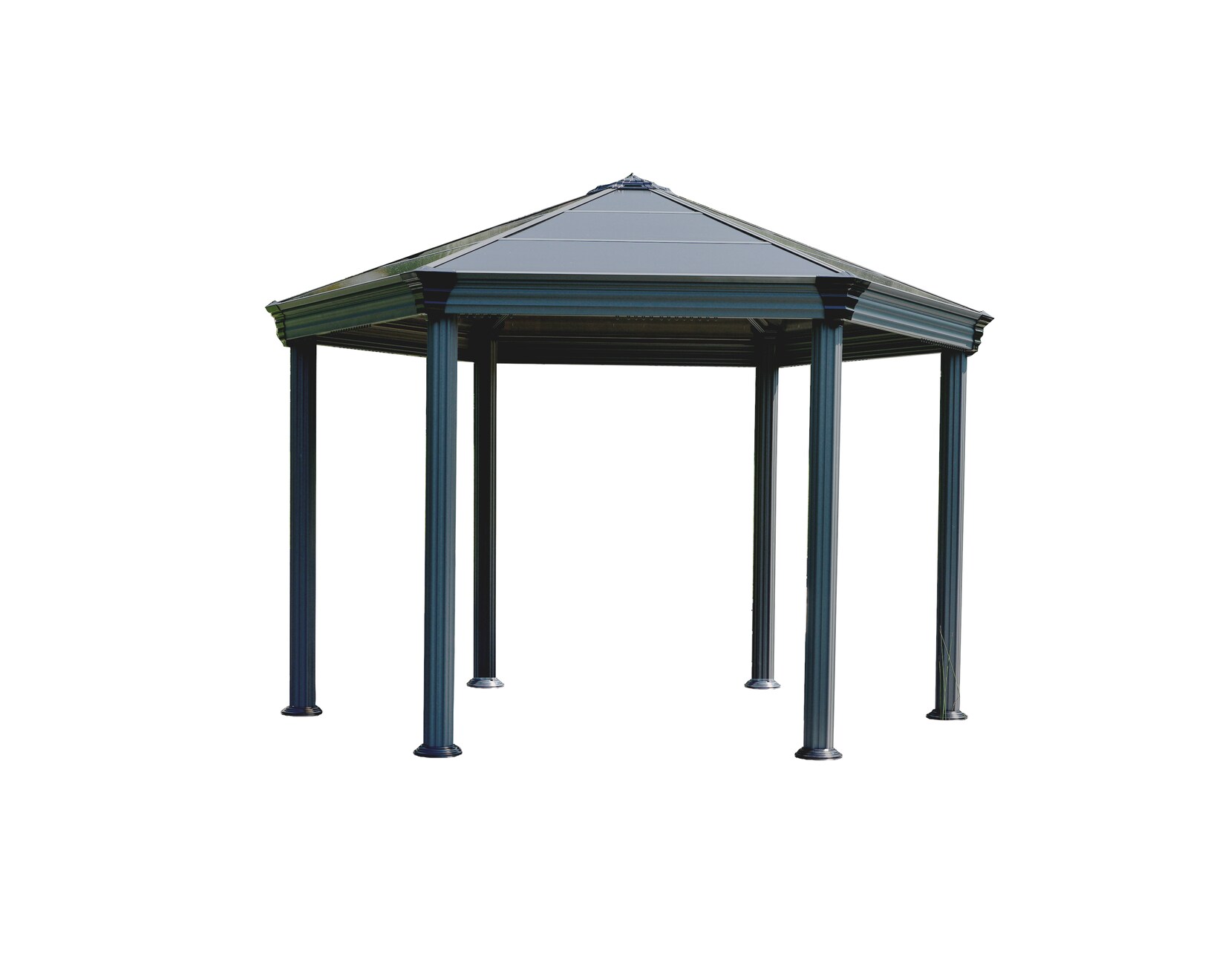 Palram - Canopia Roma 4 X 3.6 Gartenpavillon, anthrazit, bronze