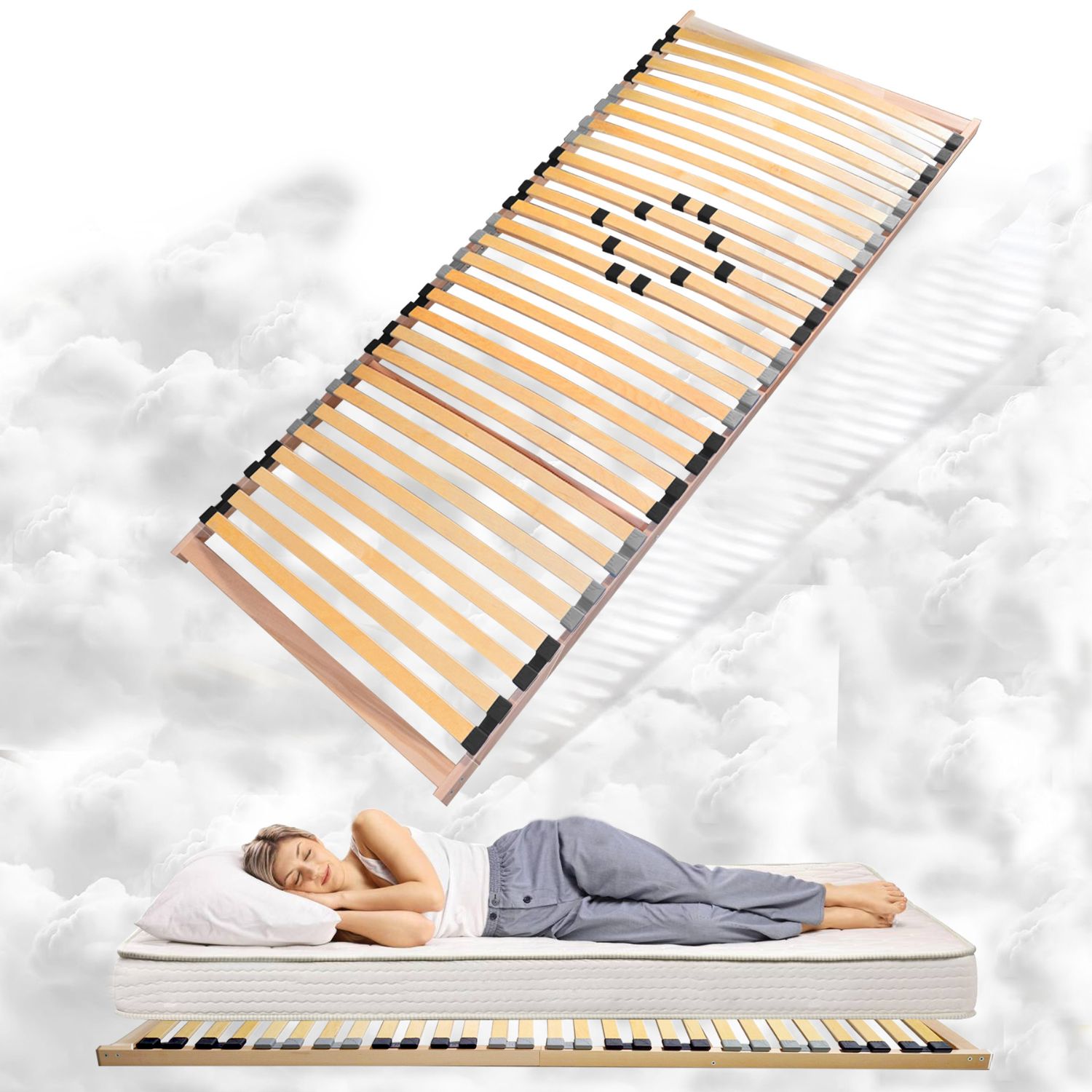 Coemo 7-Zonen-Lattenrost Basic, 140 x 200 cm - Bild 1