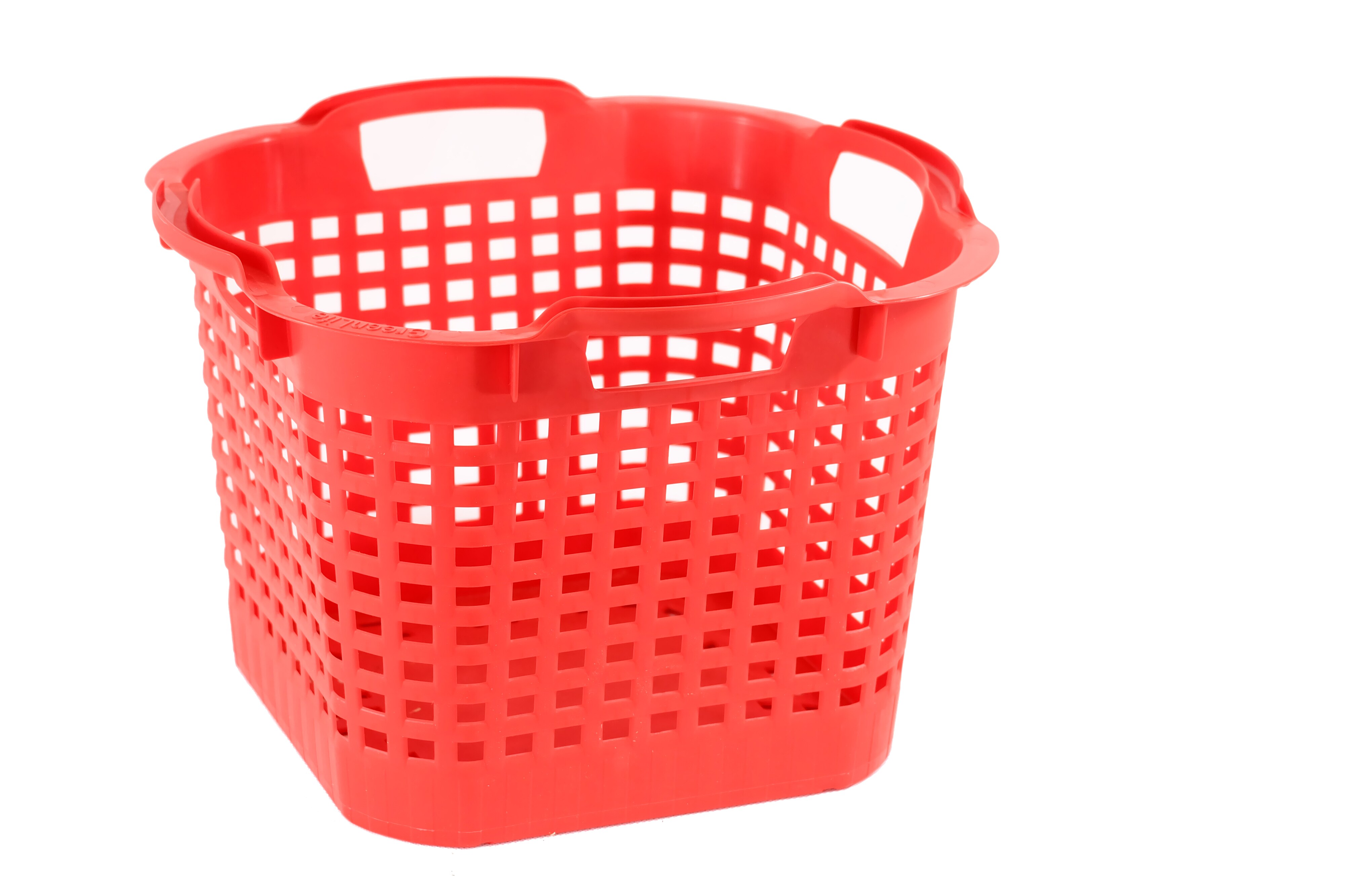 GreenLife Uni-Korb 25 kg, 3 St&uuml;ck, drehstapelbar, rot - Bild 1