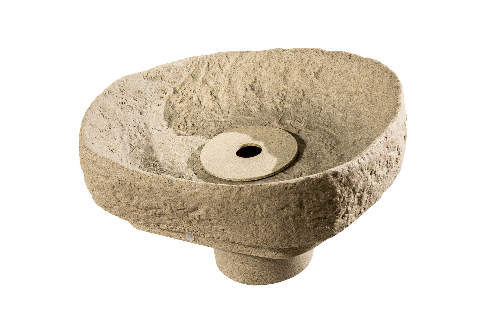 GreenLife Springbrunnen-Set für den Dekor-Regenspeicher „Hinkelstein“, sand | 04400008111986