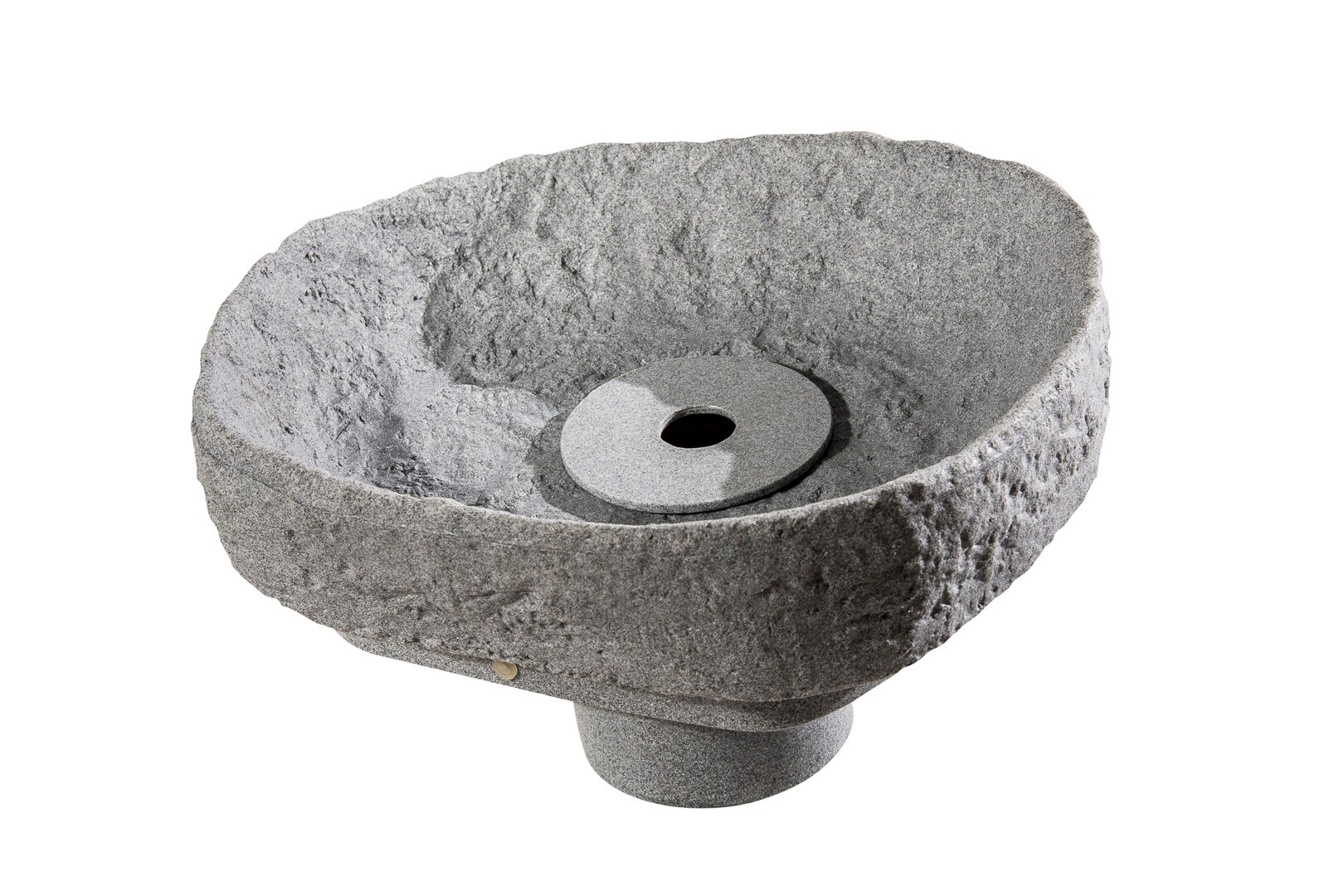 GreenLife Springbrunnen-Set für den Dekor-Regenspeicher „Hinkelstein“, granitgrau | 04400008111962