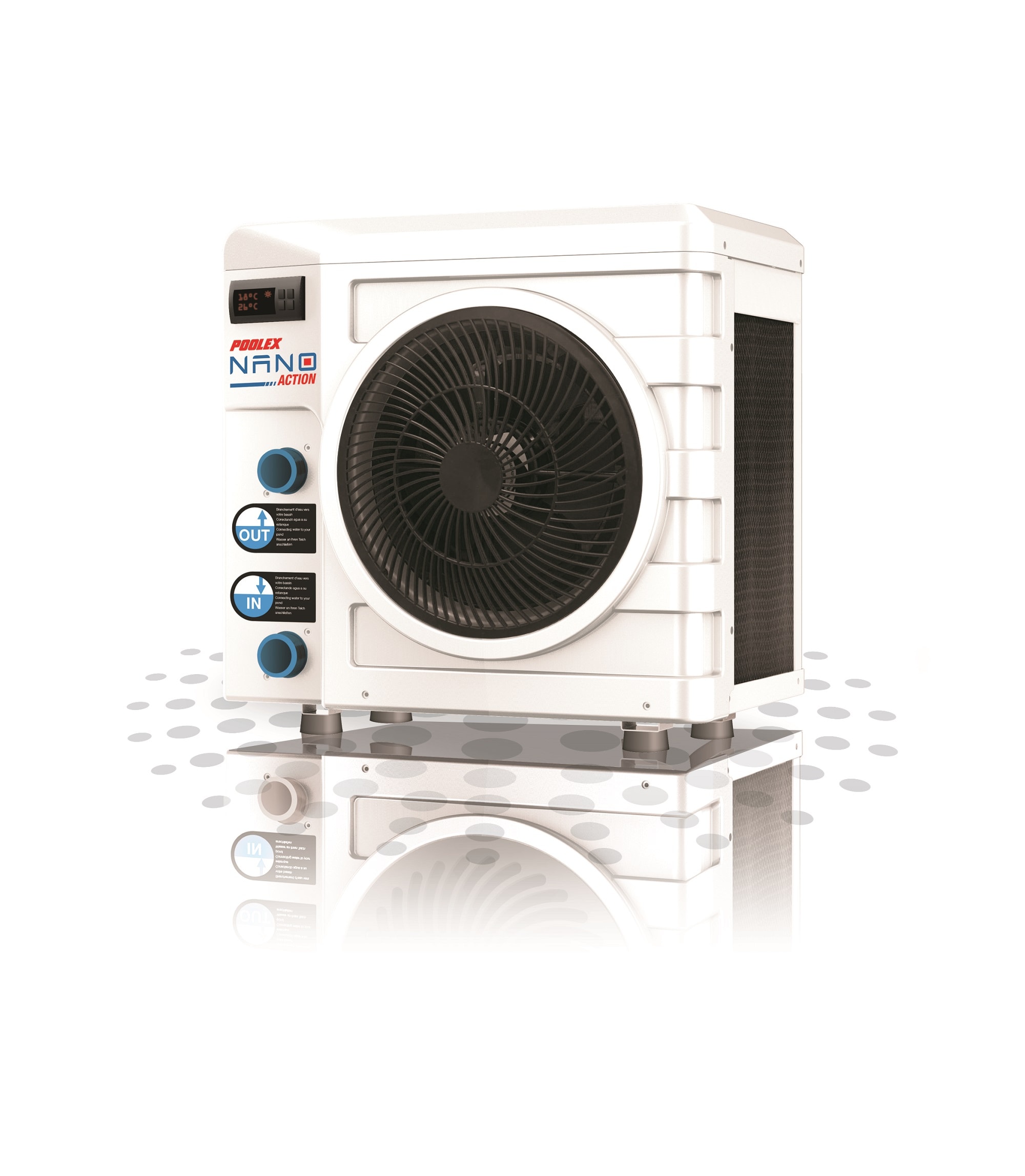 Poolex W&auml;rmepumpe Nano Action 4kW Schwimmbecken Schwimmbeckenheizung Poolheizung - Bild 1