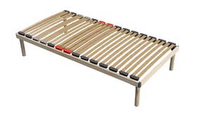 Coemo Hochwertiges Bettgestell mit Lattenrost DORADO 100 x 200 cm Massivholz Buche - Bild 1