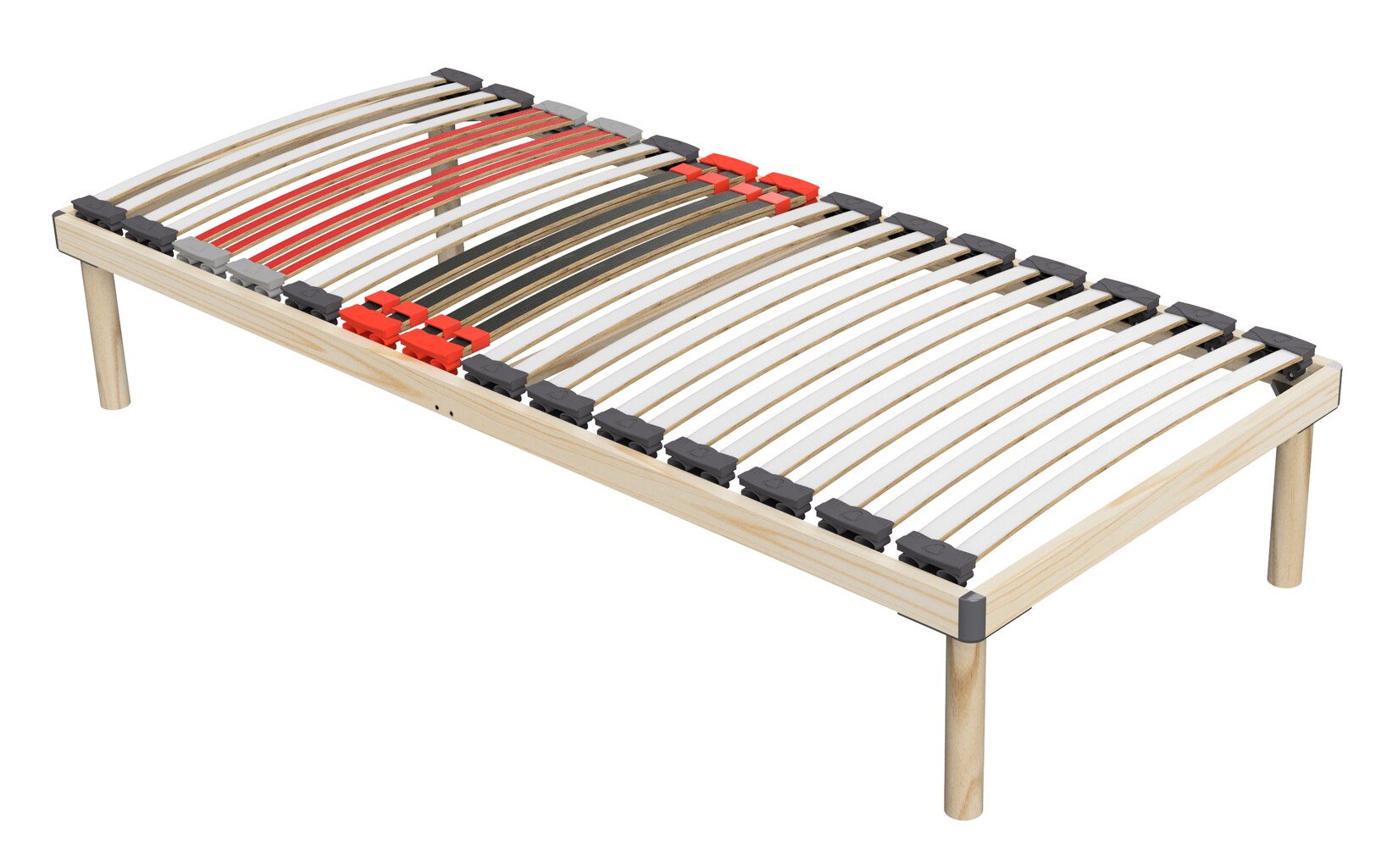 Coemo Hochwertiges Bettgestell mit Lattenrost DORADO 70 x 200 cm Massivholz Buche