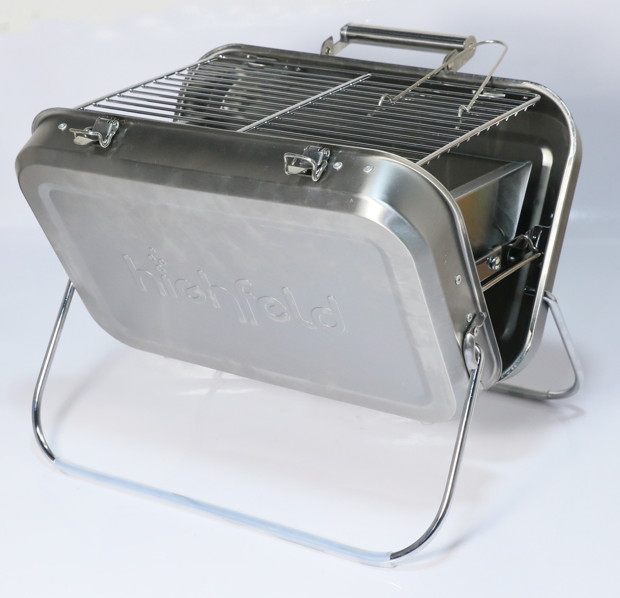 highfeld&reg; Holzkohlegrill Tragbarer Koffergrill Klappgrill Tischgrill Picknickgrill - Bild 1