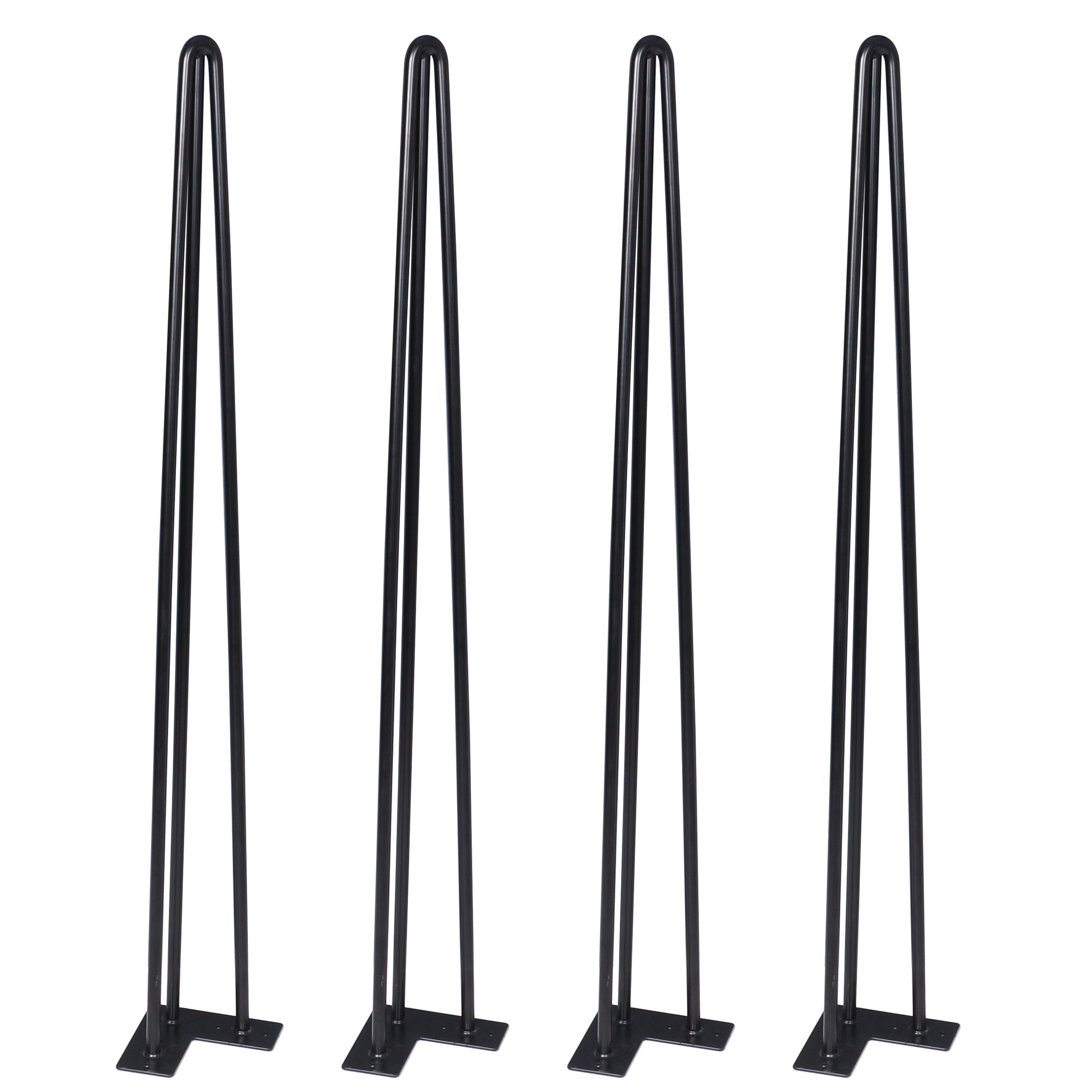 HappyHome Tischbeine 4er-Set Schwarz HFU05-SCH - Bild 1