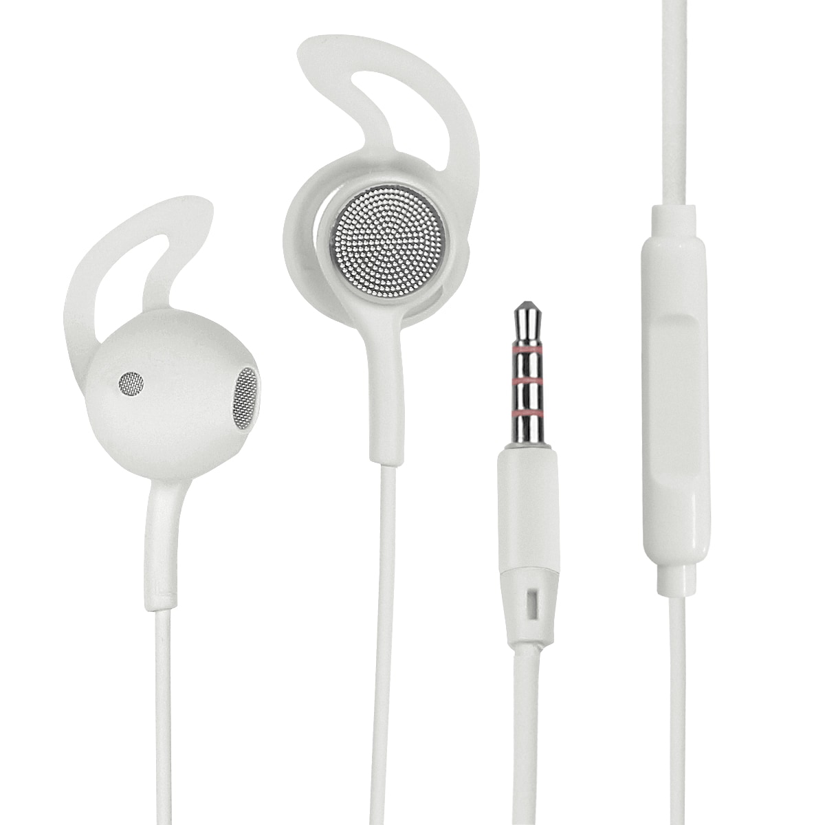 Fontastic In-Ear Headset L180 mit Extra Langem Kabel, wei&szlig; - Bild 1