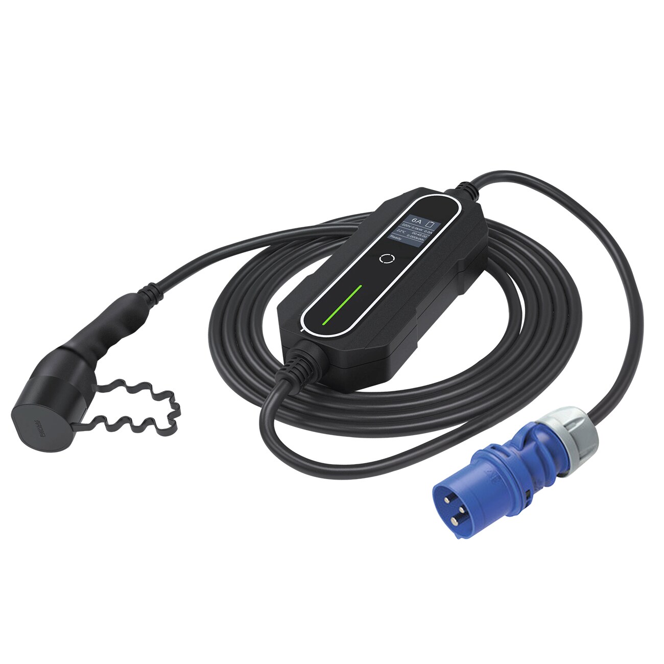 EM2GO Portabler AC Charger 1.4kW 6A fixiert , CEE Blau ideal f&uuml;r Camping ! - Bild 1