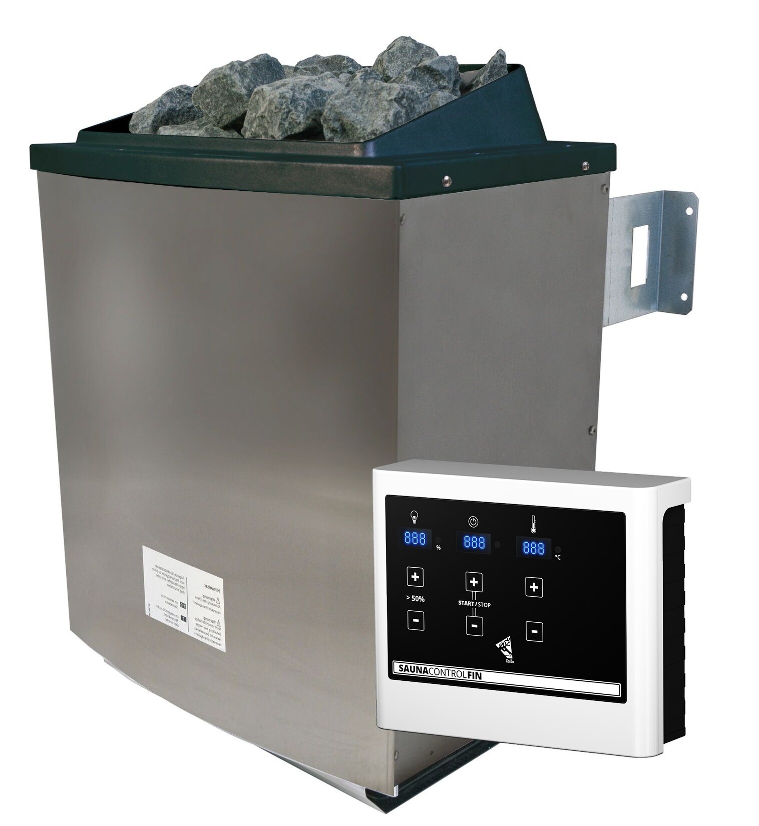 Karibu Saunaofen 9 kW SET mit Steinen und Steuerung Easy Finnisch