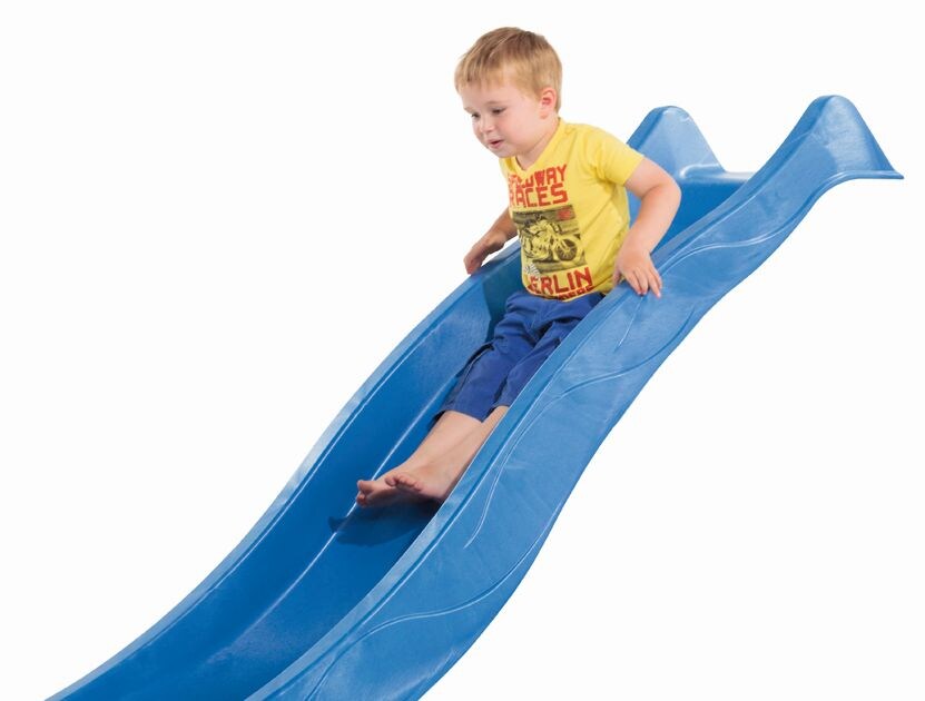 Karibu Wellenrutsche 2,5 m blau Spielrutsche Kinderrutsche Wasserrutsche - Bild 1