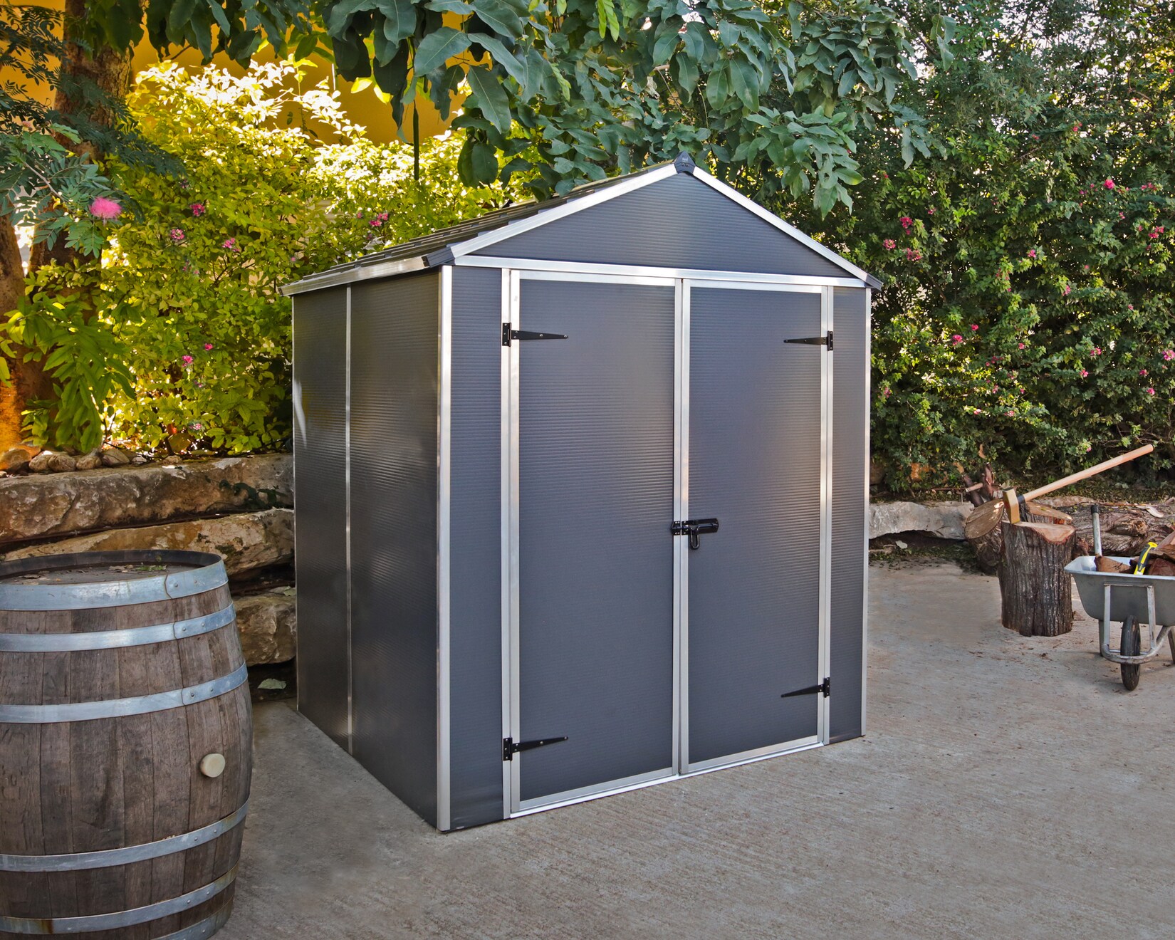 Canopia Rubicon Gerätehaus, anthrazit 154x185x217 in cm