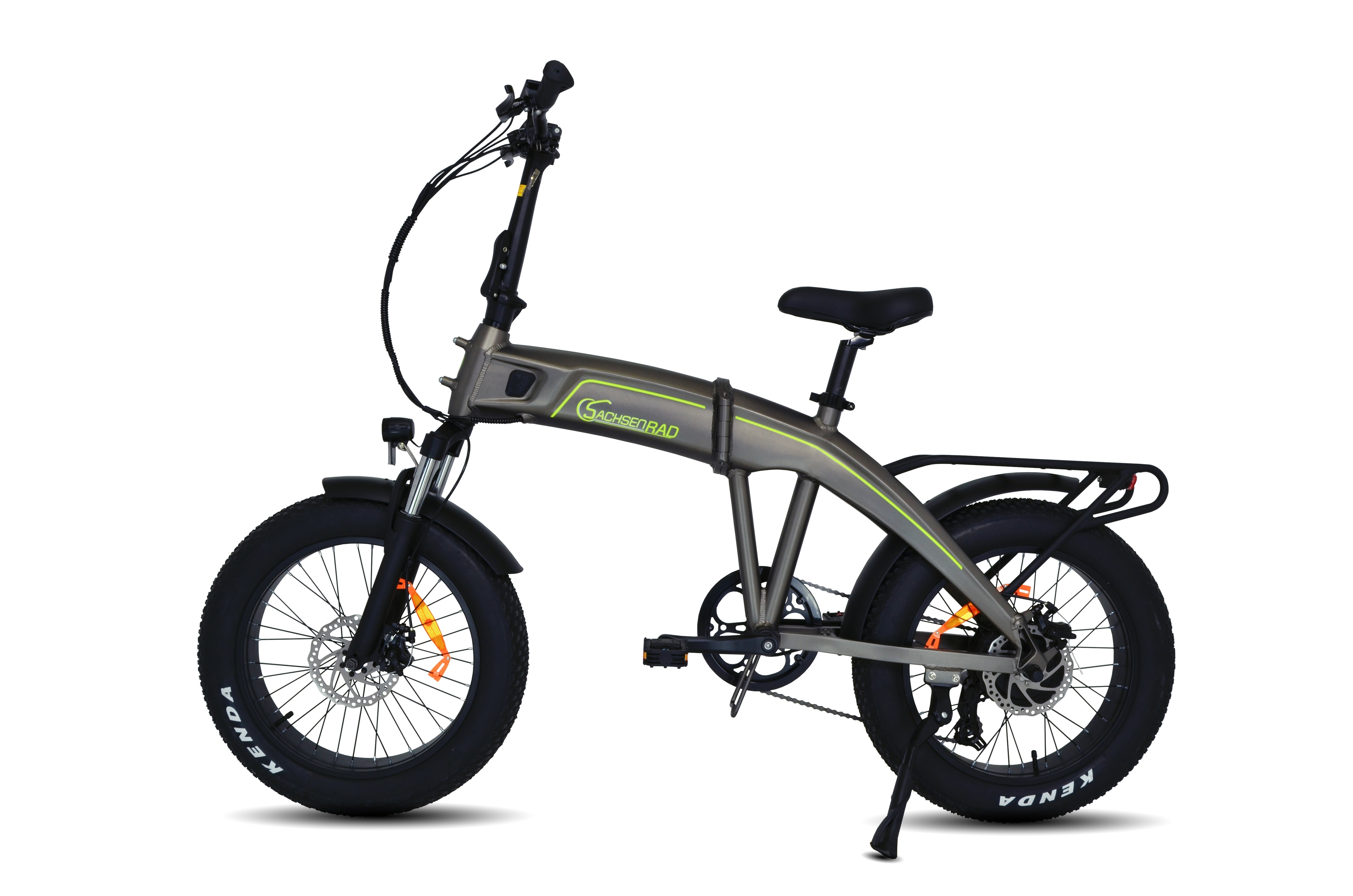 SachsenRad E-Folding Bike F6 Safari Faltbike Elektrofahrrad Minibike Klapprad faltbar - Bild 1