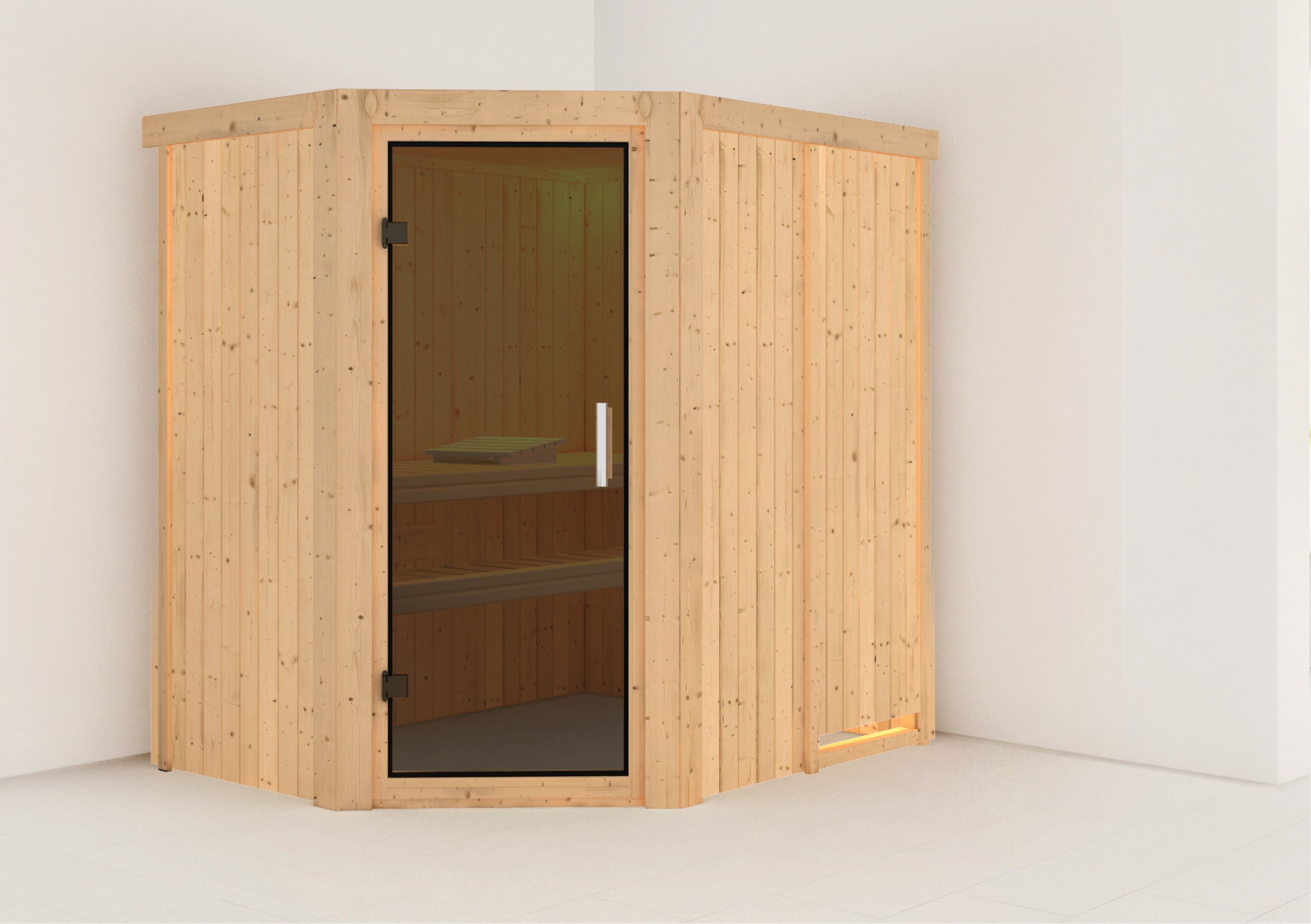 Karibu Sauna "Havasu" SET naturbelassen ohne Ofen - Bild 1