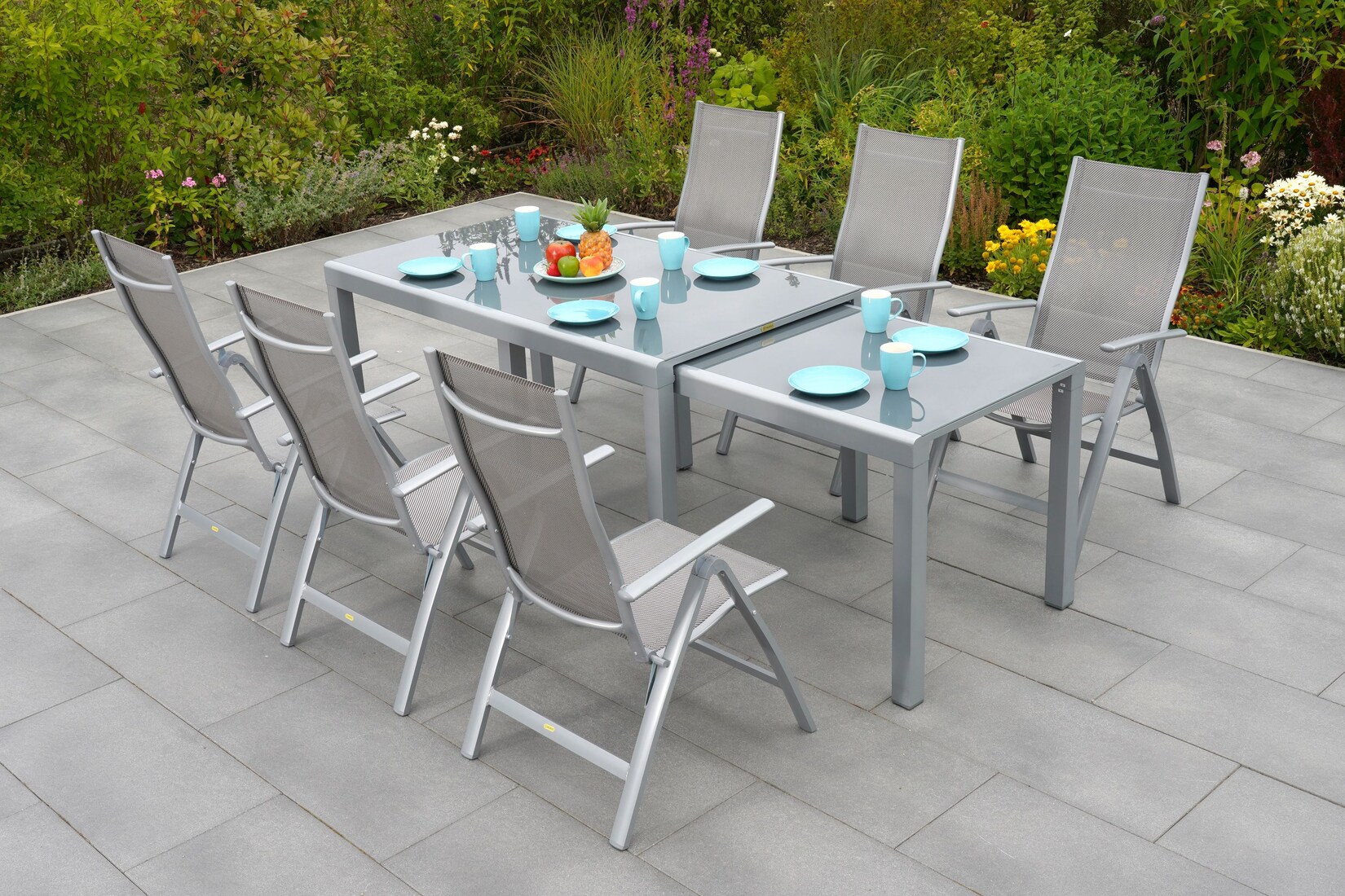 Merxx Taviano Set 7tlg. Flex-Ausziehtisch | 04033662983738