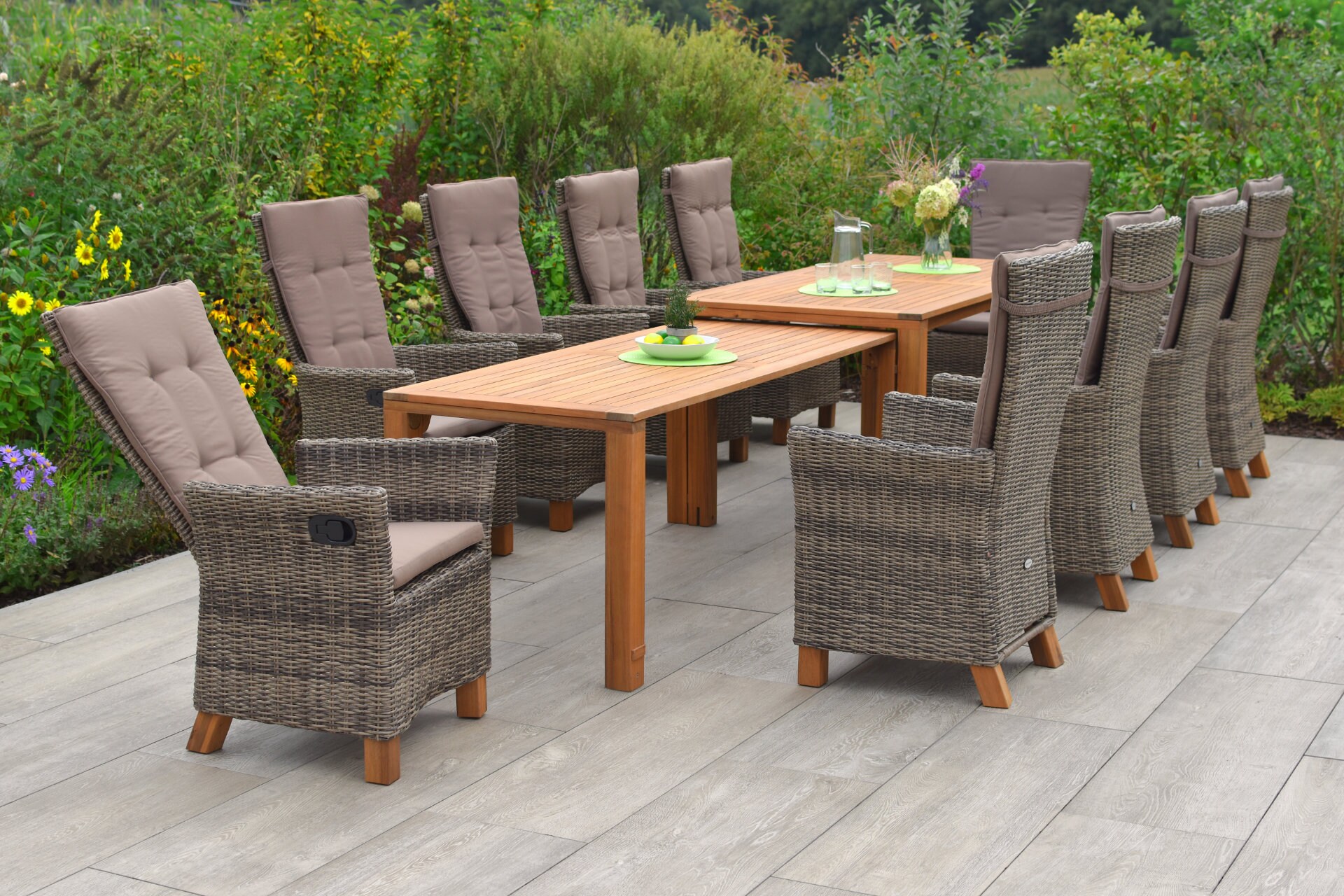 Merxx Toskana Set 11tlg. Flex-Ausziehtisch - Bild 1