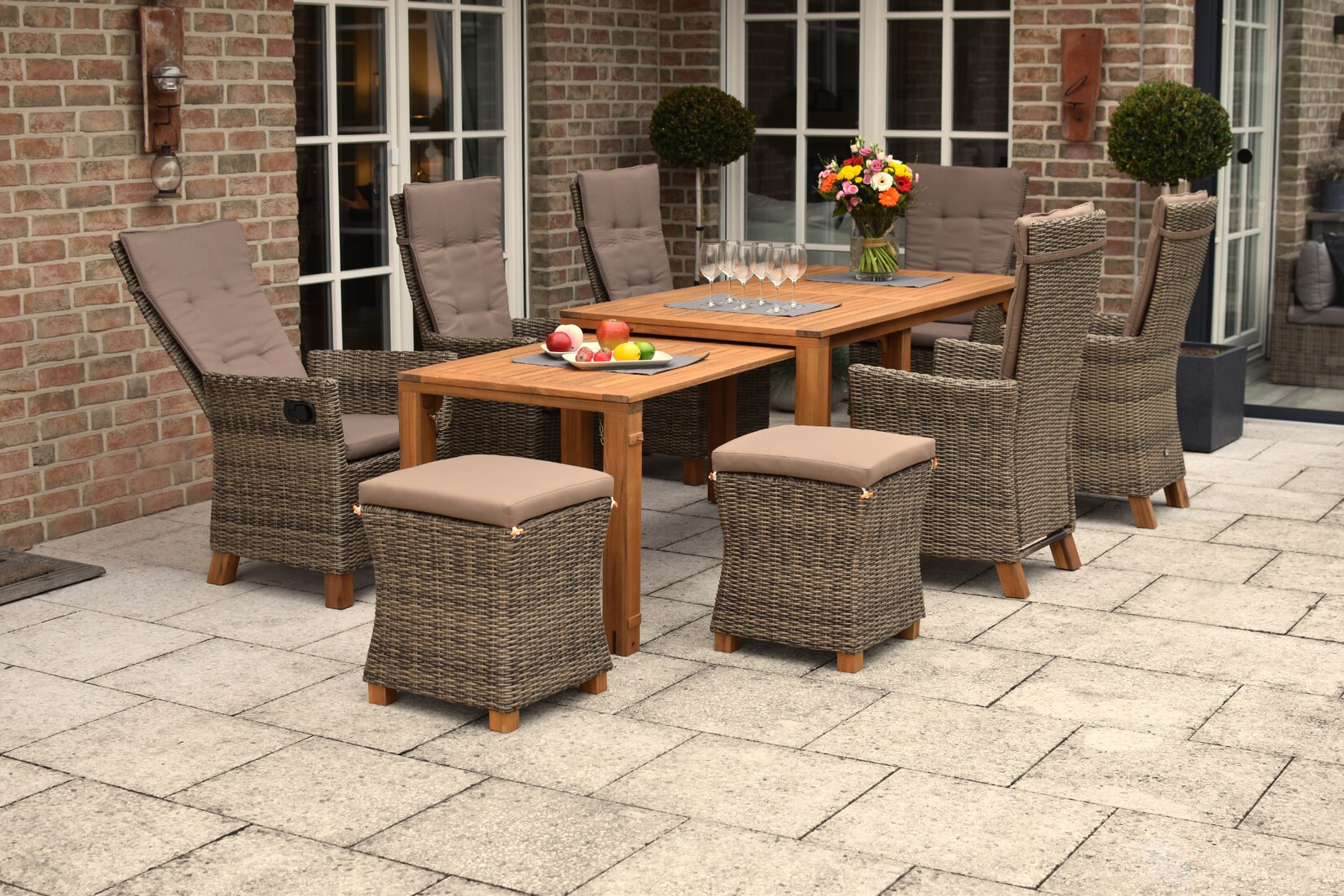 Merxx Toskana Set 13tlg. Flex-Ausziehtisch | 04033662984766