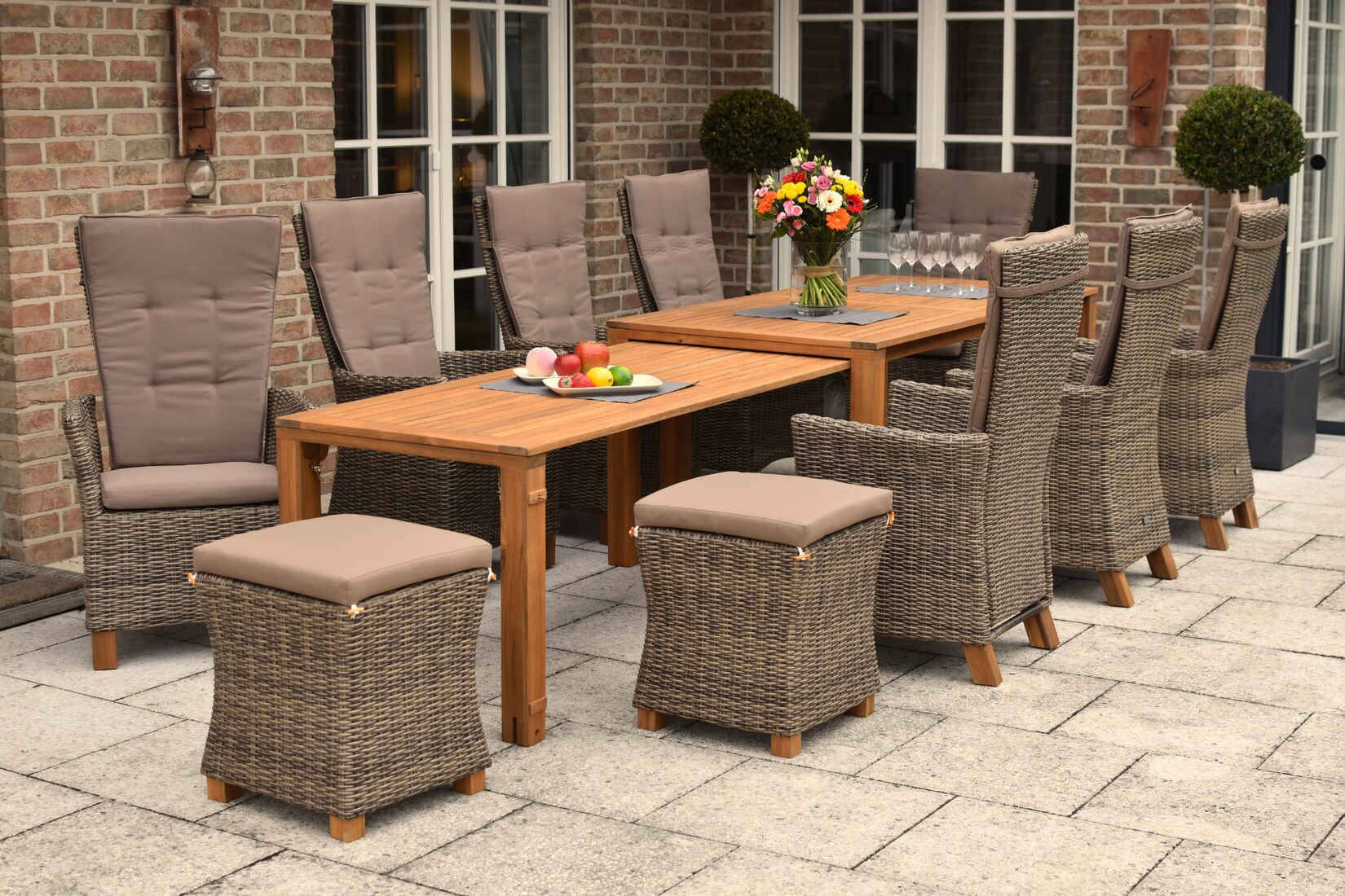 Merxx Toskana Set 13tlg. Flex-Ausziehtisch | 04033662984759