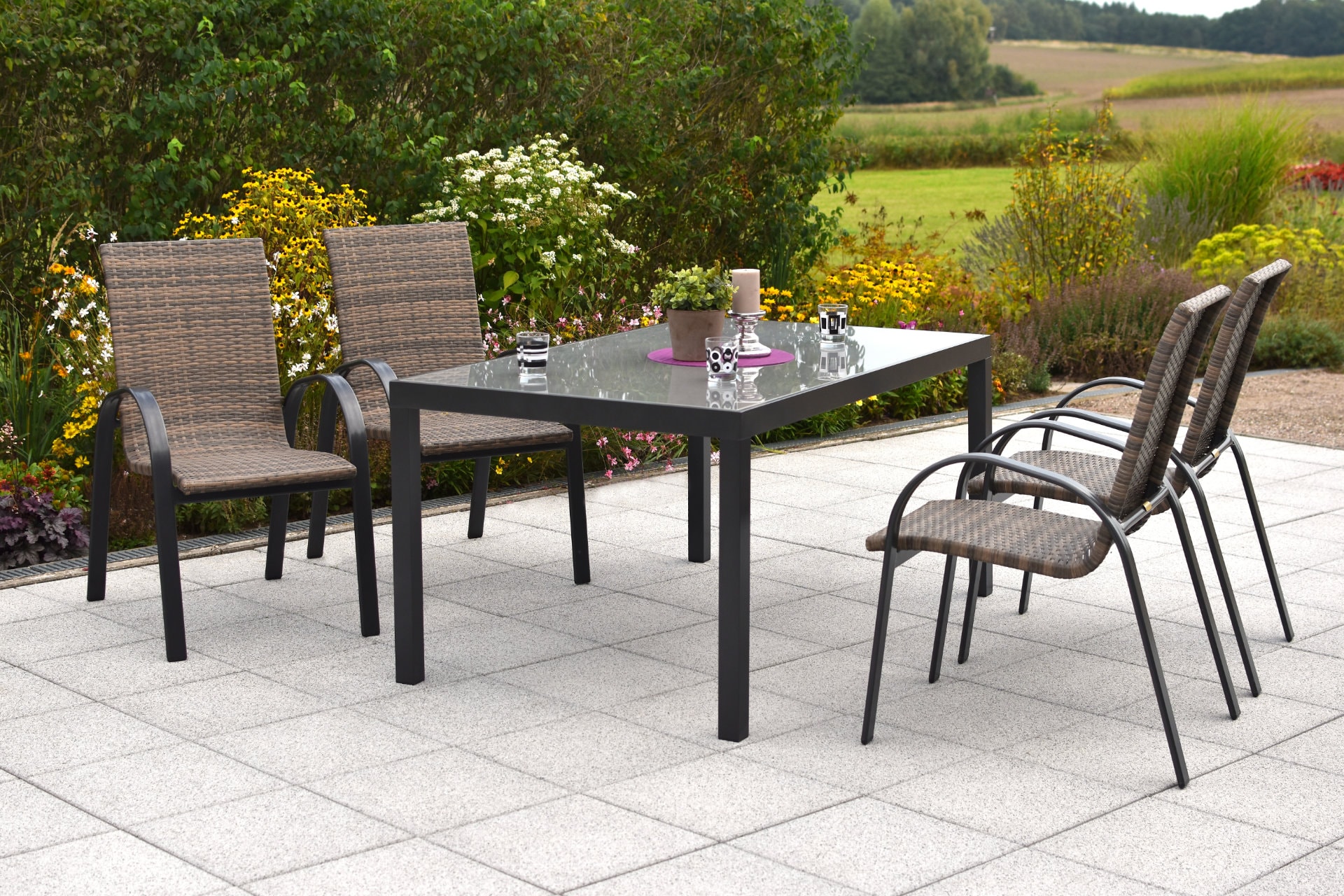 Merxx Varese Set 5tlg. Tisch 150x80 cm - Bild 1