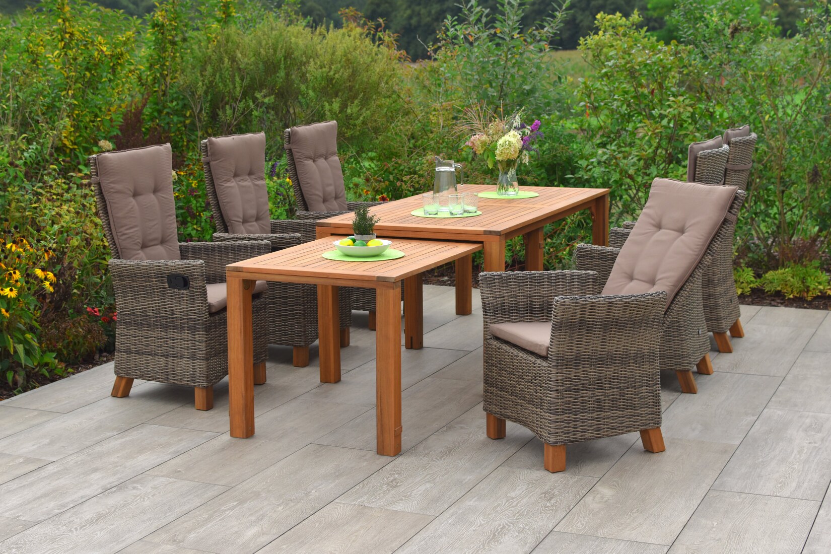 Merxx Toskana Set 7tlg. Flex-Ausziehtisch | 04033662984780