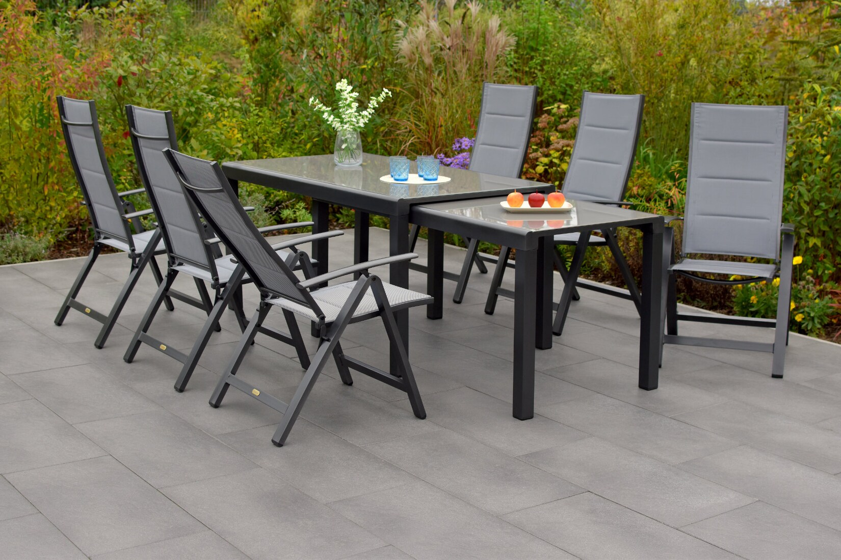 Merxx 7tlg. Florenz Set Flex Ausziehtisch | 04033662985145