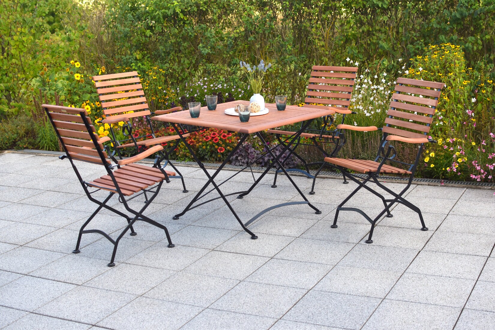 Merxx Schlossgarten Set 5tlg. Klapptisch | 04033662985183