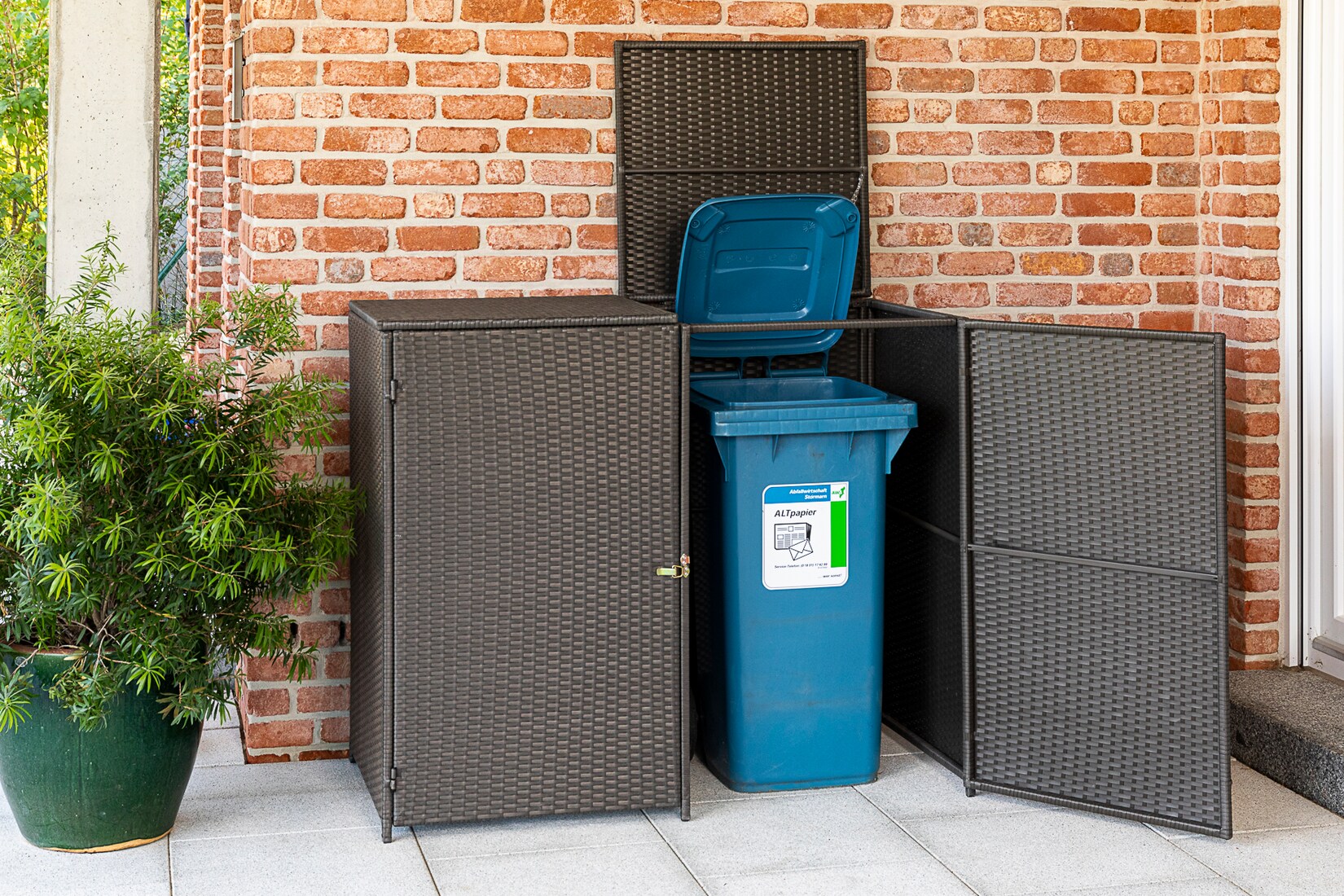 Merxx Mülltonnenabdeckung 2er 132 x 65 cm | 04033662997827