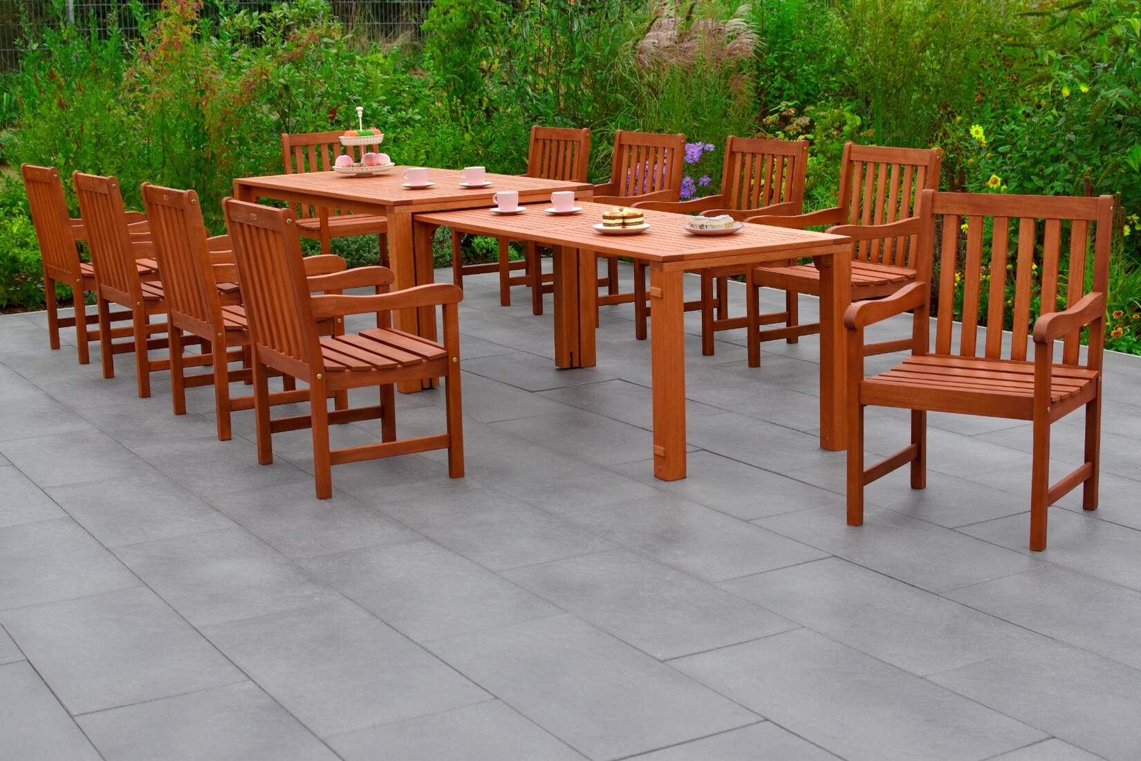 Merxx Santos Set 11tlg. Flex Ausziehtisch | 04033662985411