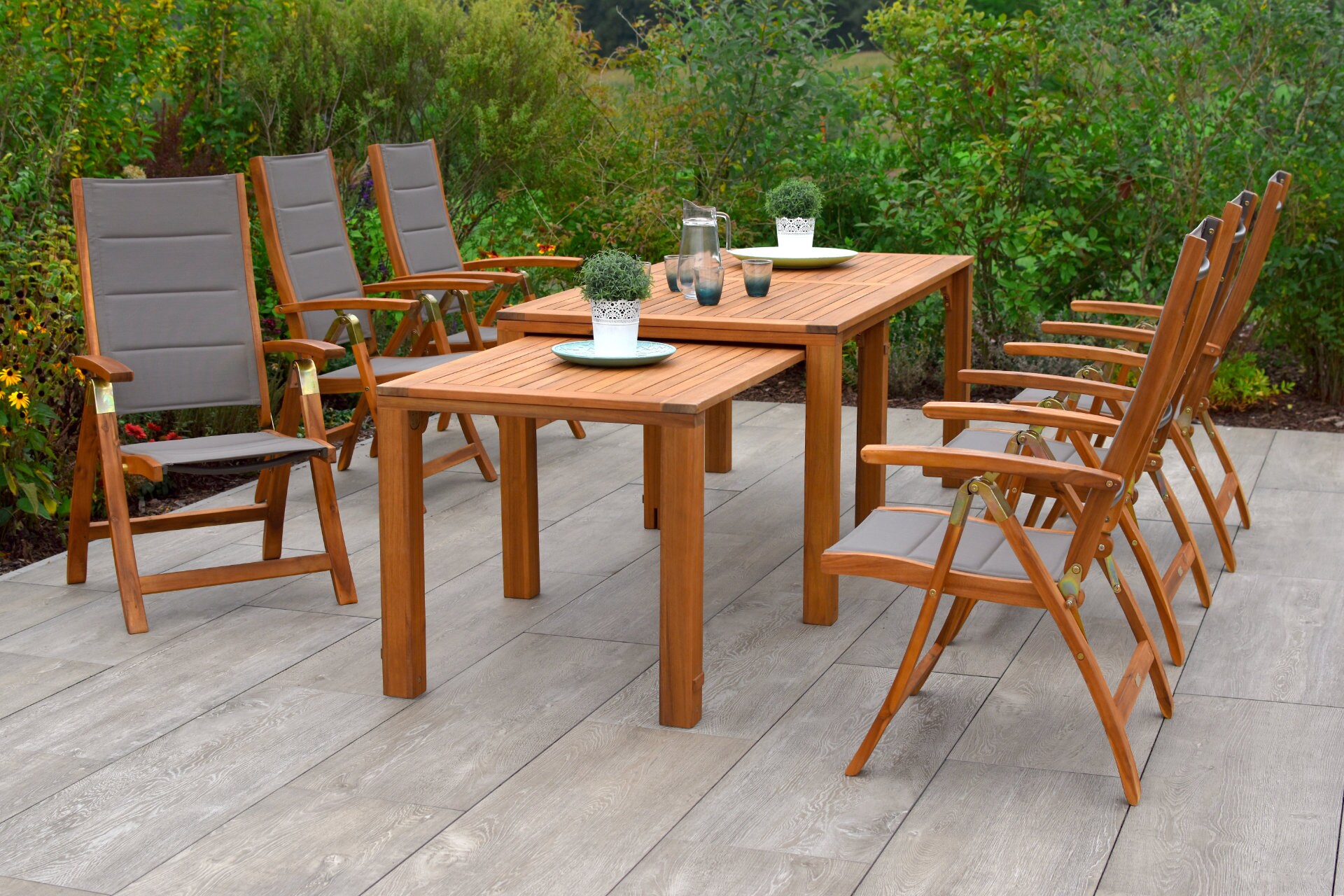 Merxx Acapulco Set 7tlg. Flex Ausziehtisch - Bild 1