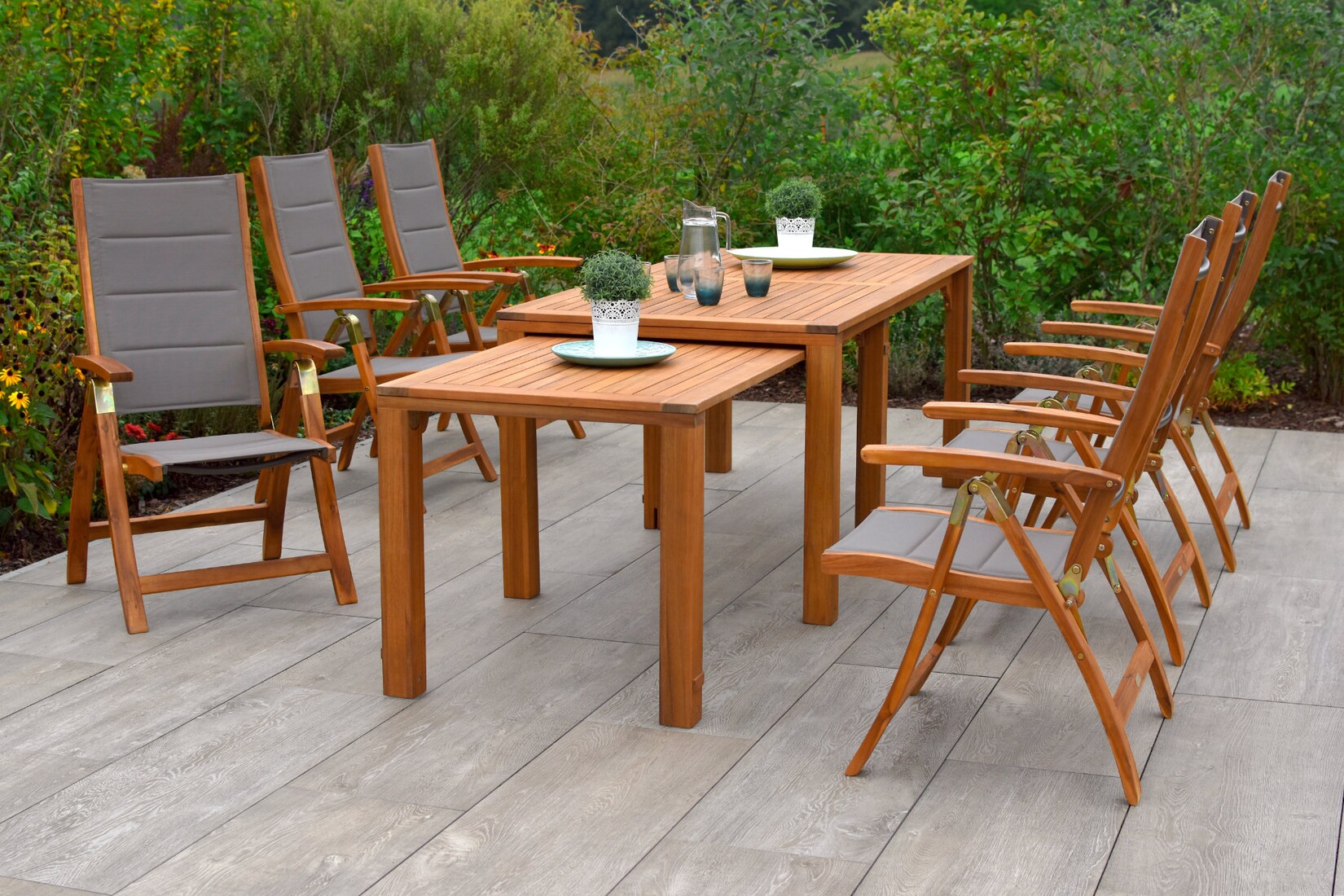 Merxx Acapulco Set 7tlg. Flex Ausziehtisch | 04033662985312