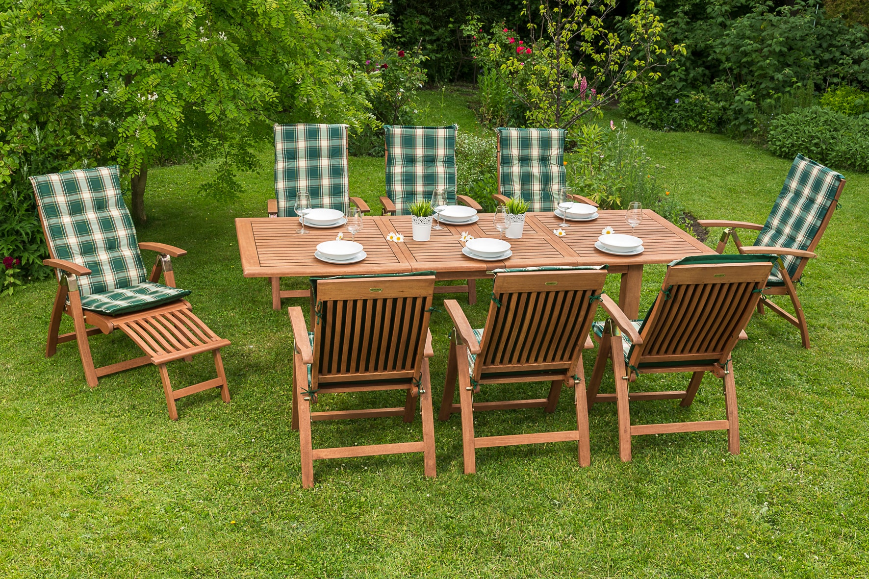 Merxx Comodoro Set 17tlg. Doppel-Ausziehtisch - Bild 1