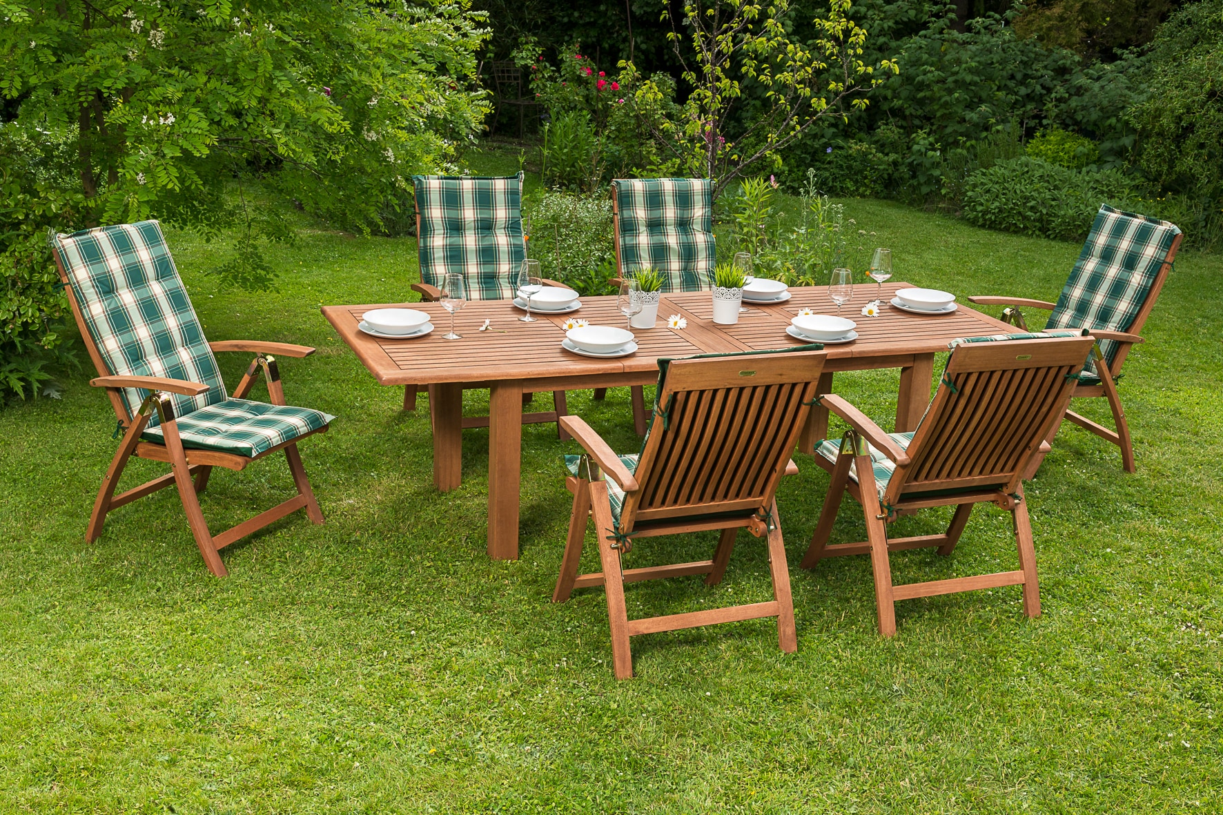 Merxx Comodoro Set 13tlg. Doppel-Ausziehtisch - Bild 1