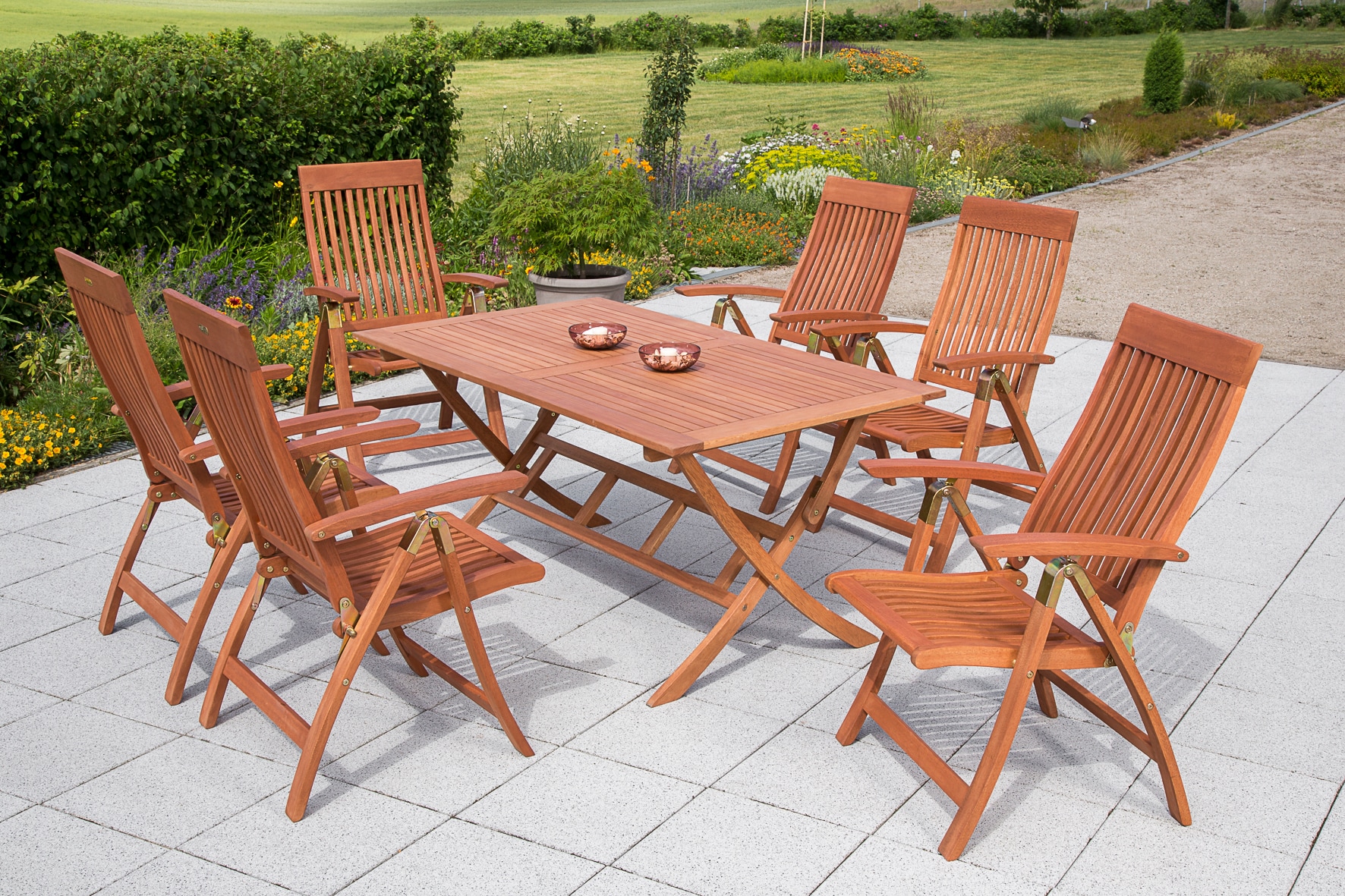 Merxx Comodoro Set 7tlg. Klapptisch 160 x 90 cm - Bild 1