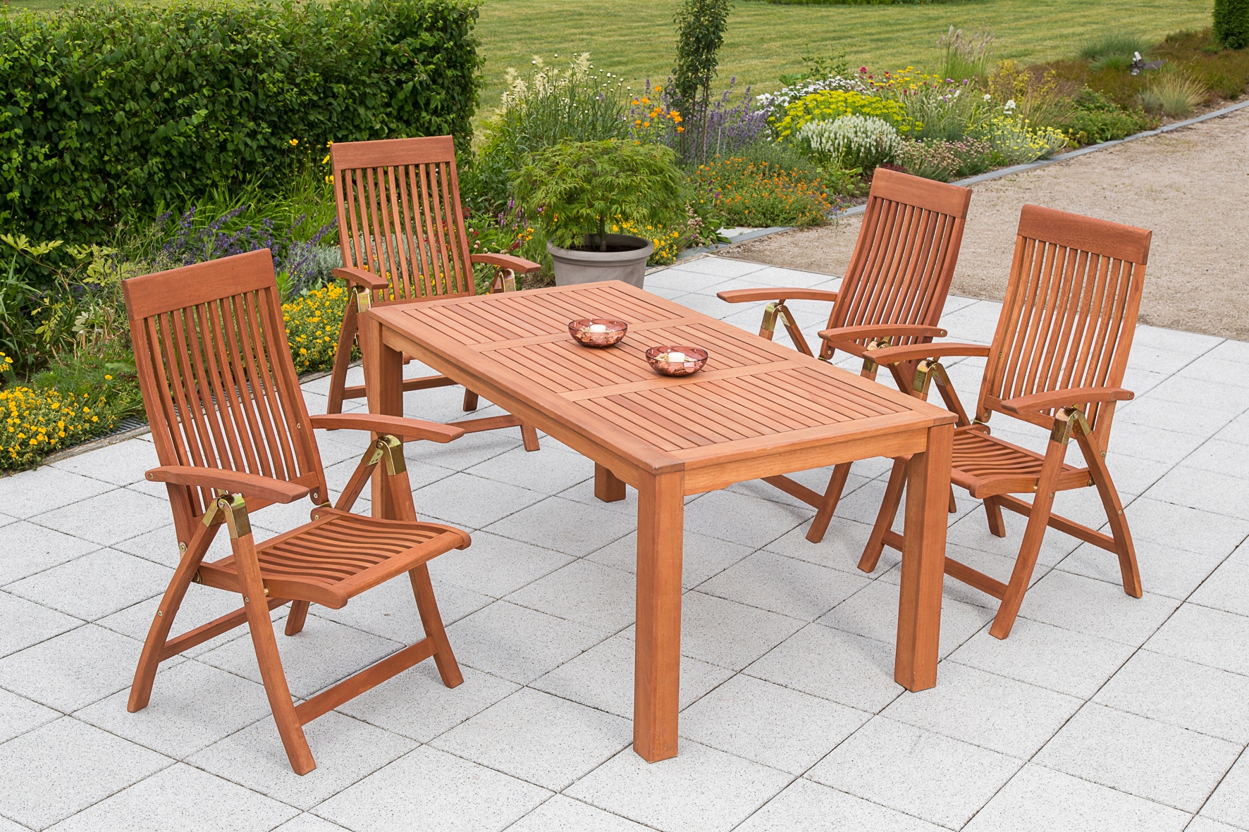 Merxx Comodoro Set 5tlg. Tisch 170x90 cm - Bild 1