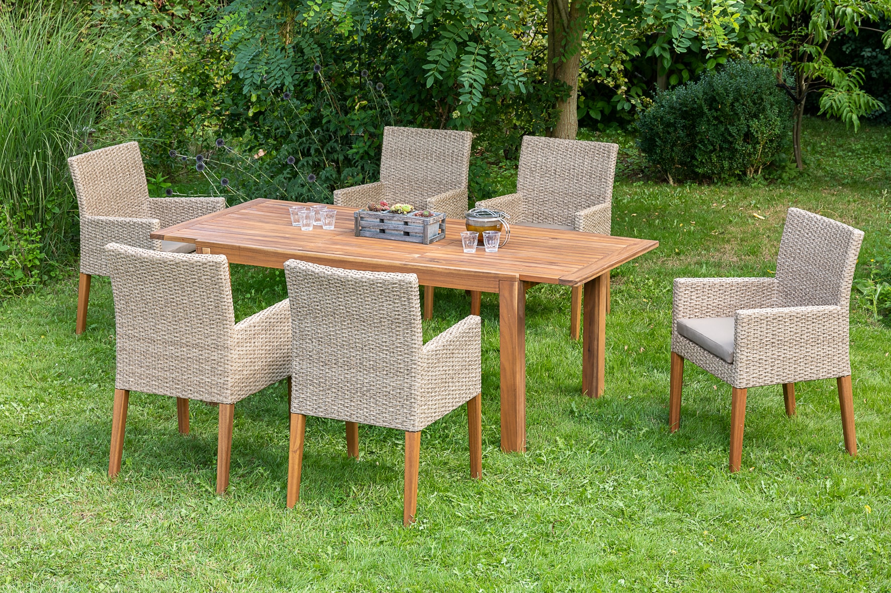 Merxx Ranzano Set 7tlg. Ausziehtisch - Bild 1