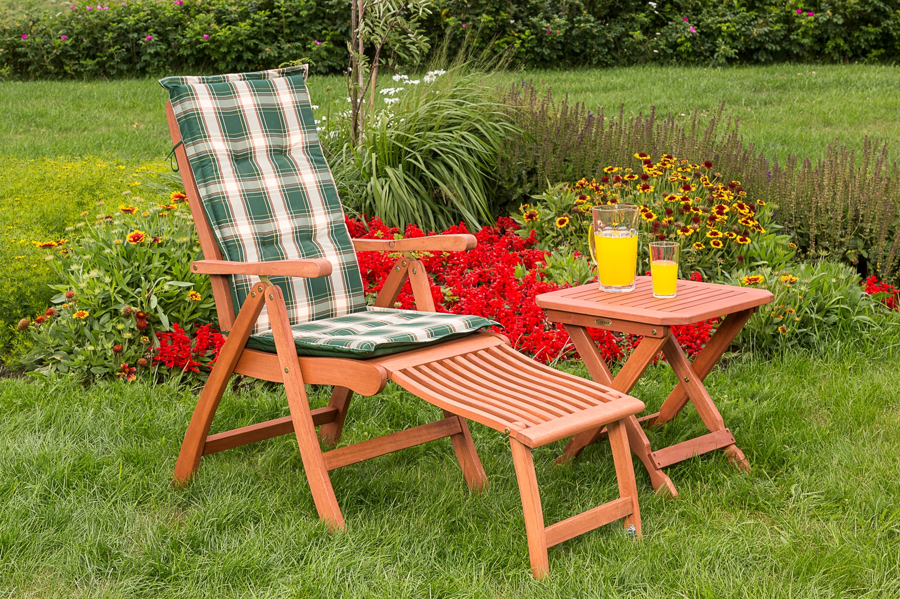 Merxx Maracaibo Set 3tlg. Klappsessel mit Klapphocker - Bild 1