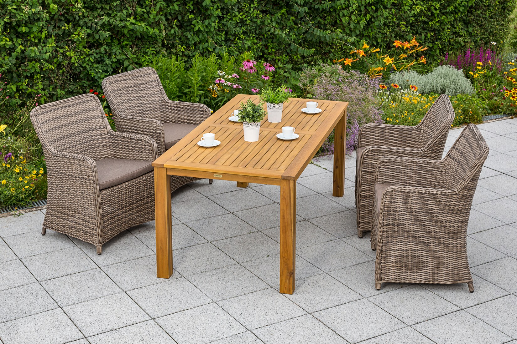 Merxx Riviera Set 9tlg. Tisch 185×90 cm | 04033662991818