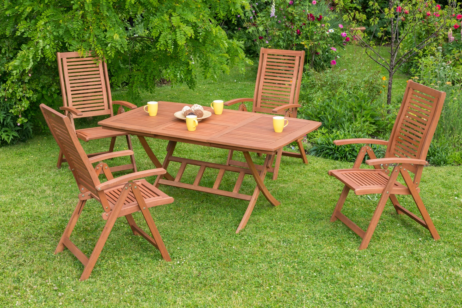 Merxx Cordoba Set 5tlg. Klappausziehtisch - Bild 1