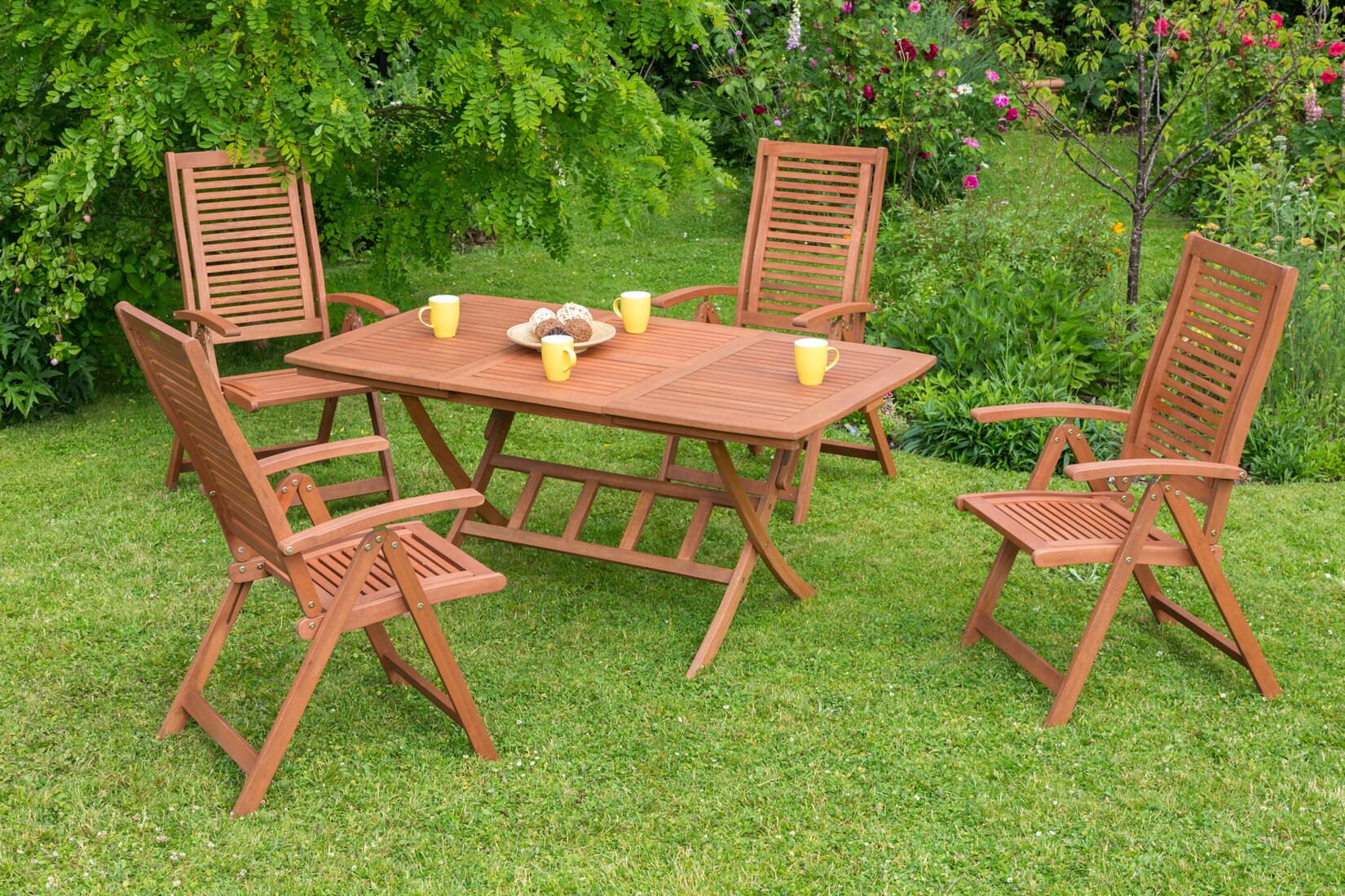 Merxx Cordoba Set 5tlg. Klappausziehtisch | 04033662997193