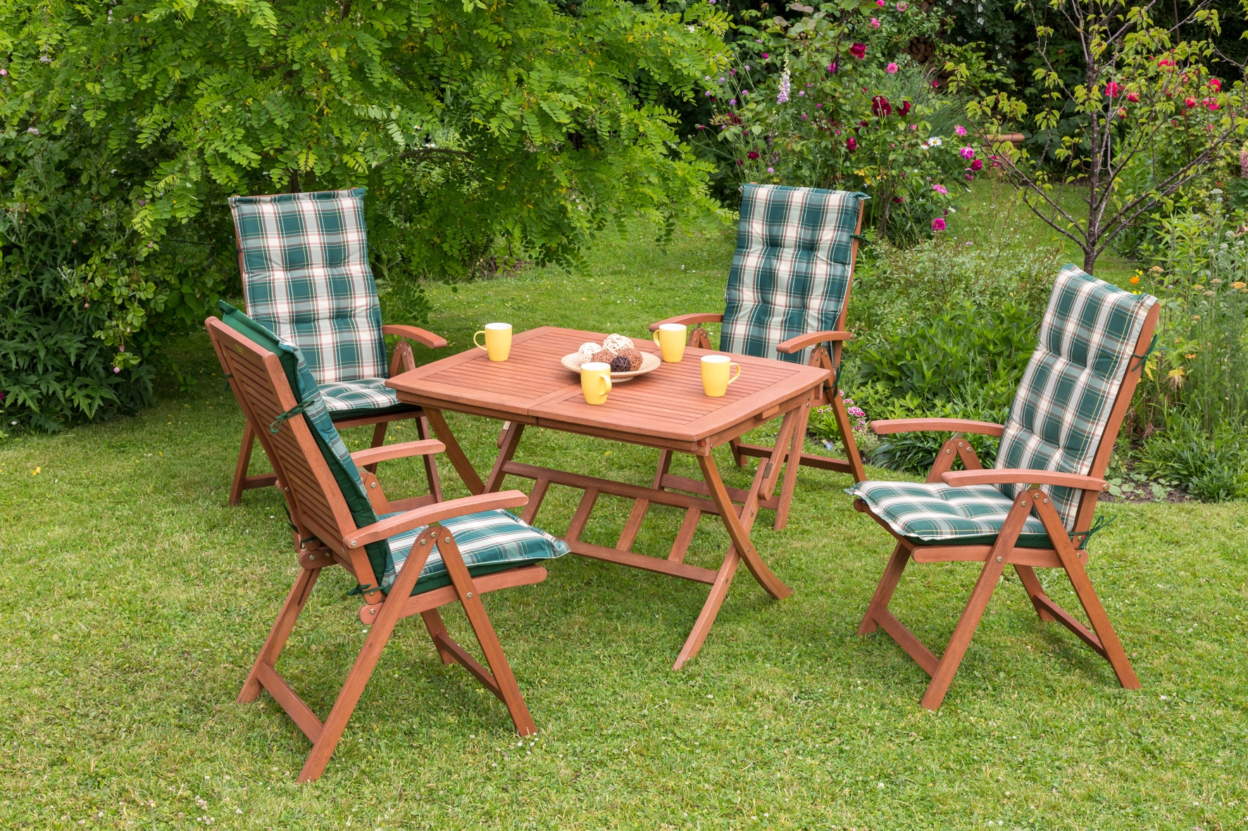 Merxx Cordoba Set 9tlg. Klappausziehtisch - Bild 1