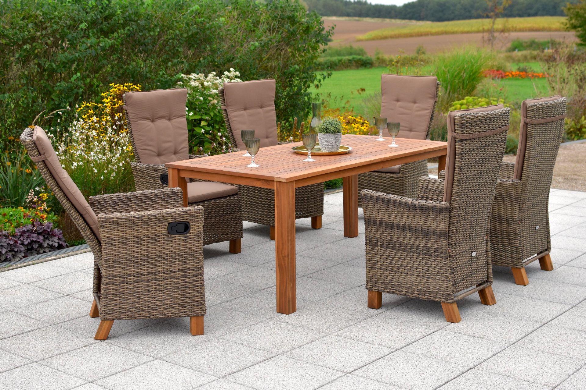 Merxx Toskana Set 13tlg. Tisch 185x90 cm - Bild 1