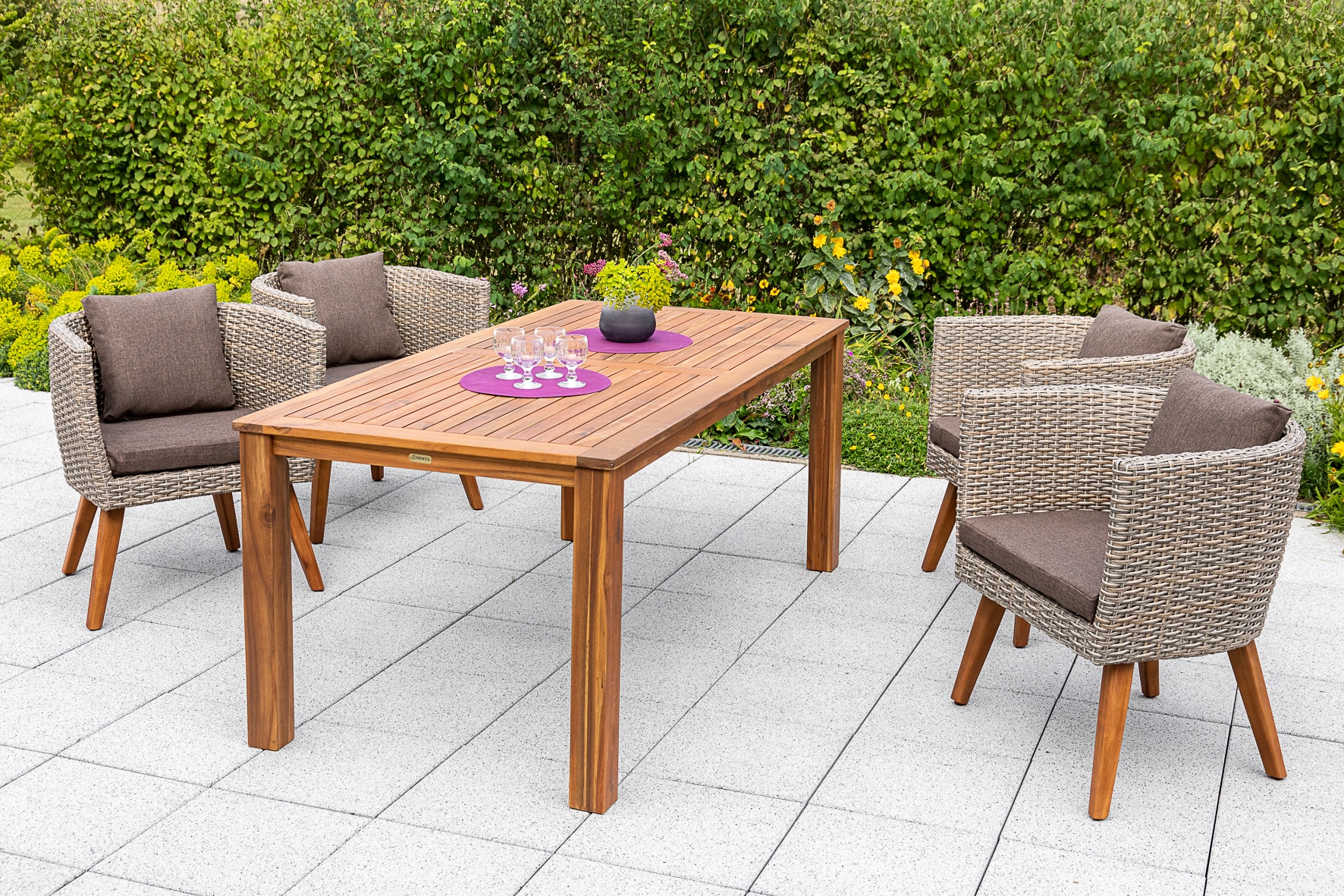 Merxx Imperia Set 5tlg. Tisch 185x90 cm - Bild 1