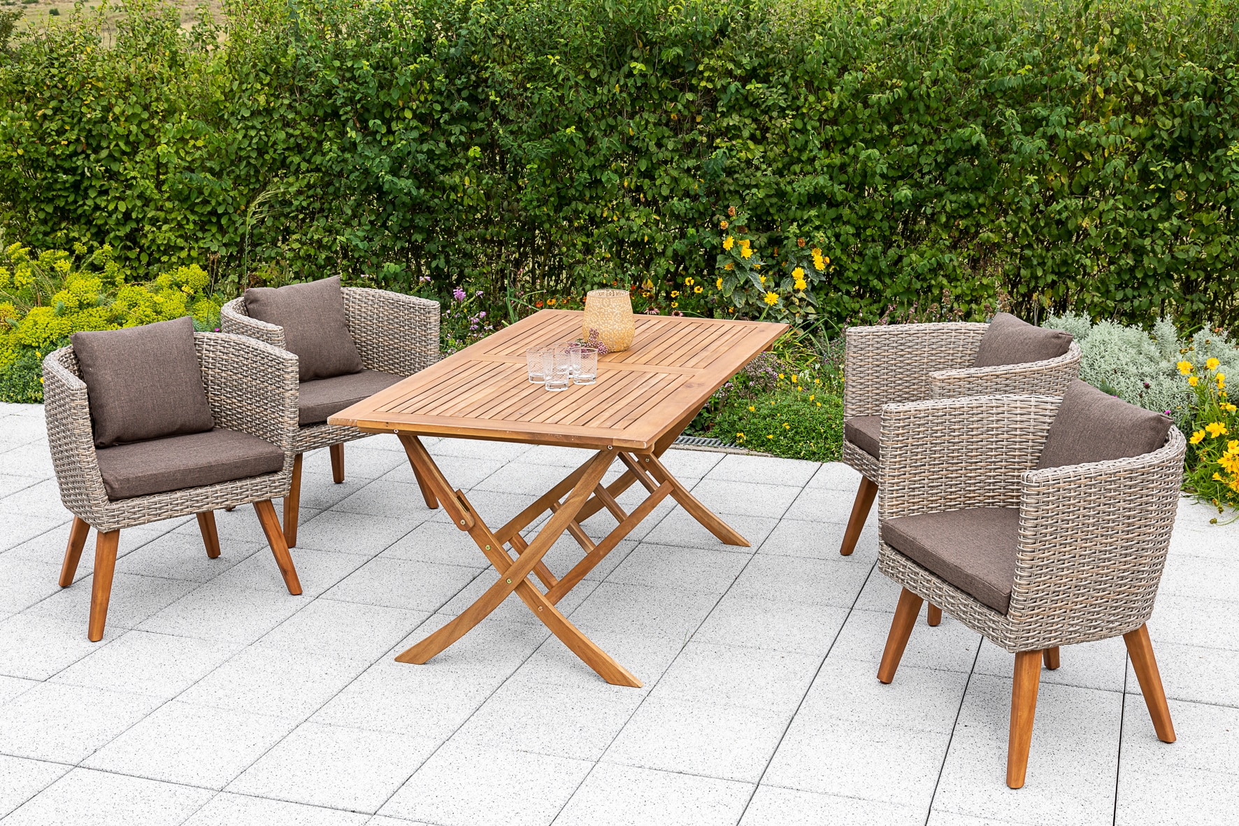 Merxx Imperia Set 5tlg. Klapptisch - Bild 1