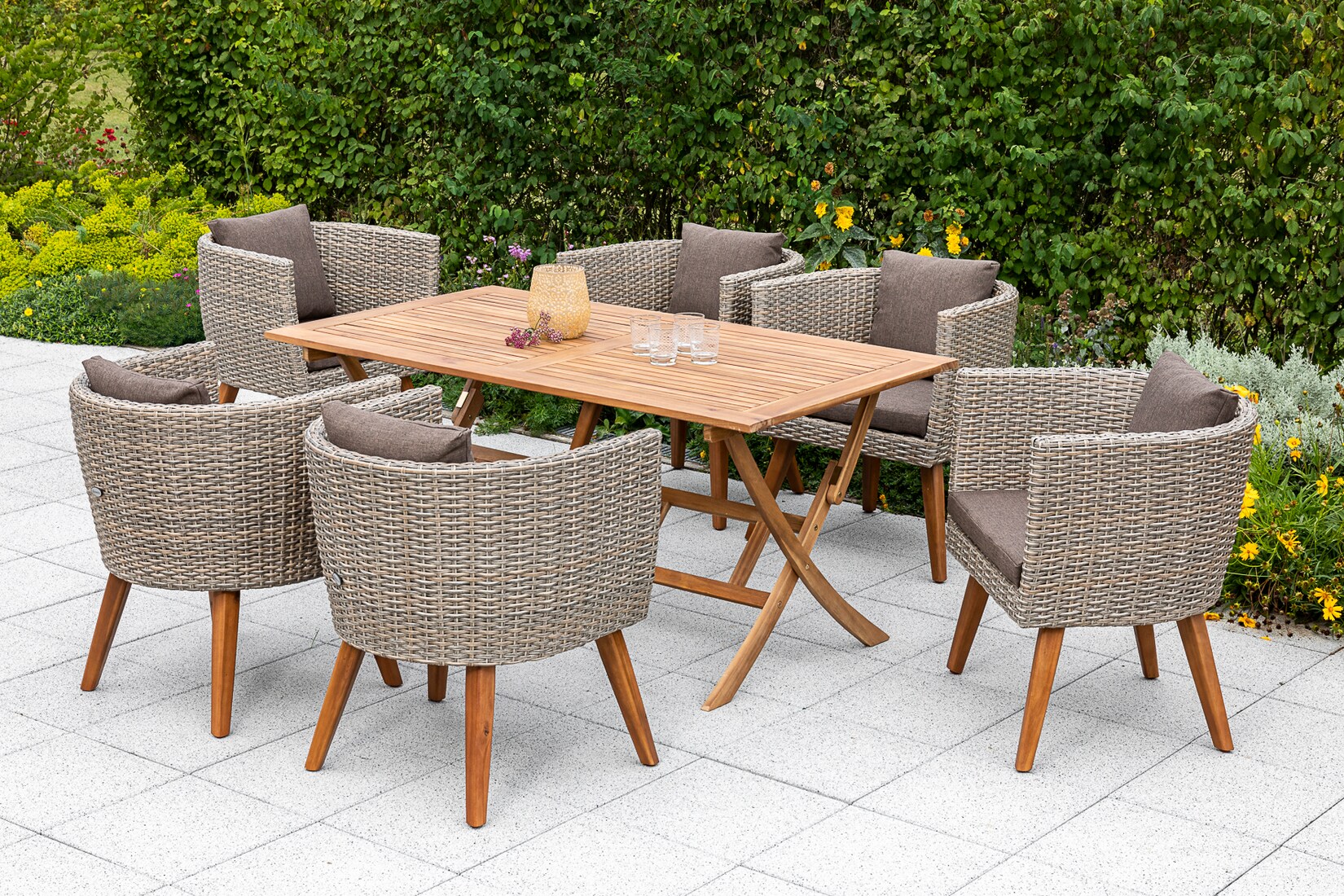 Merxx Imperia Set 7tlg. Klapptisch | 04033662987804