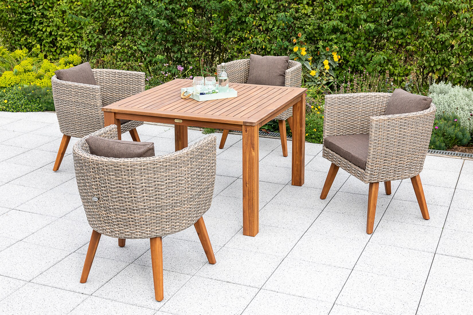 Merxx Imperia Set 5tlg. Tisch 110×110 cm | 04033662987798