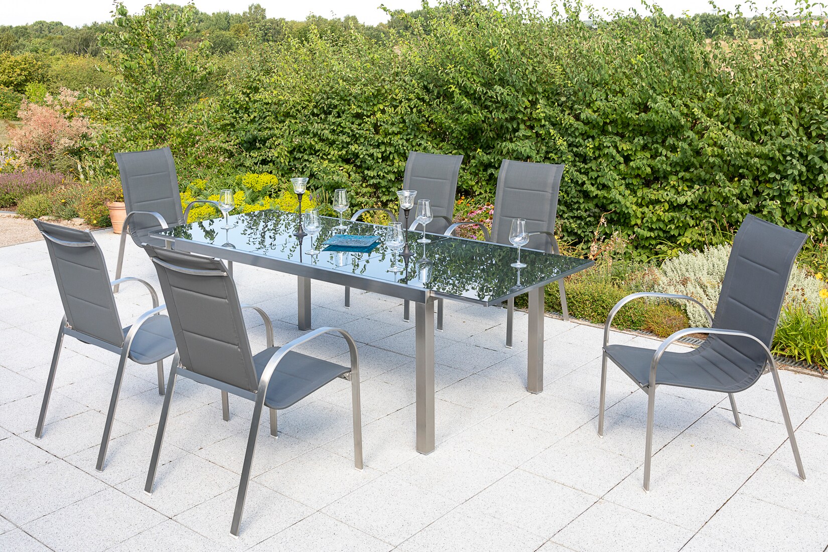 Merxx Lucca Set 7tlg. Ausziehtisch | 04033662901114