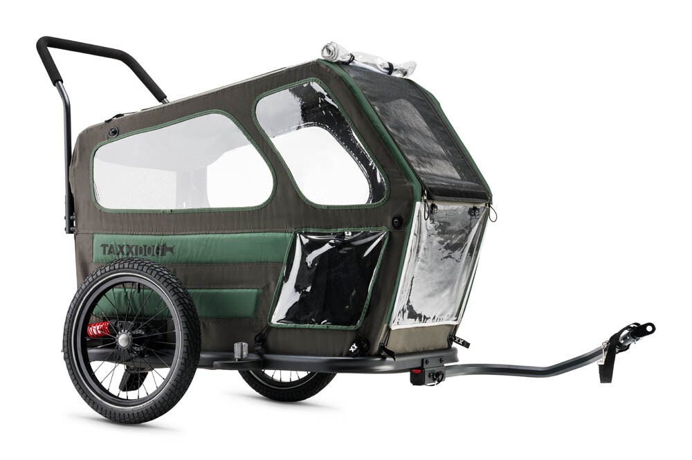 taXXi Fahrradanh&auml;nger Dog M - Dark Grey/Dark Green - Bild 1