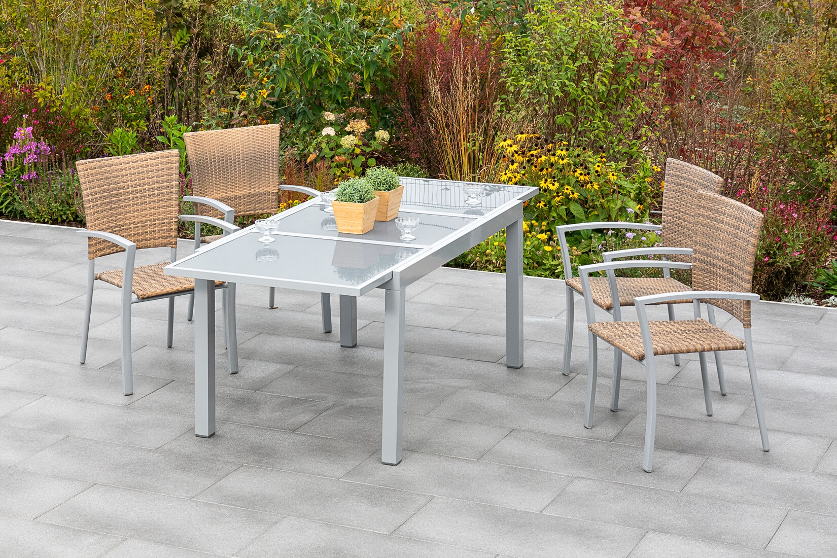 Merxx Savona Set 5tlg. Ausziehtisch | 04033662993812