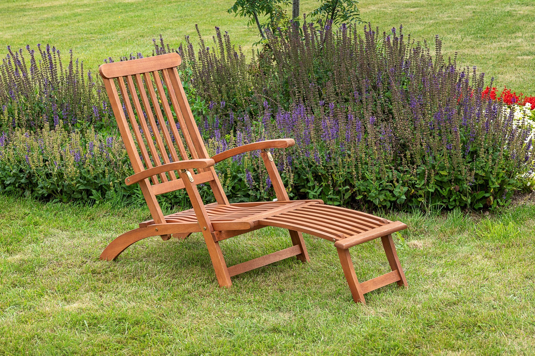 Merxx Deckchair Set 5tlg. 2 Deckchair, Auflagen, Klapphocker - Bild 1